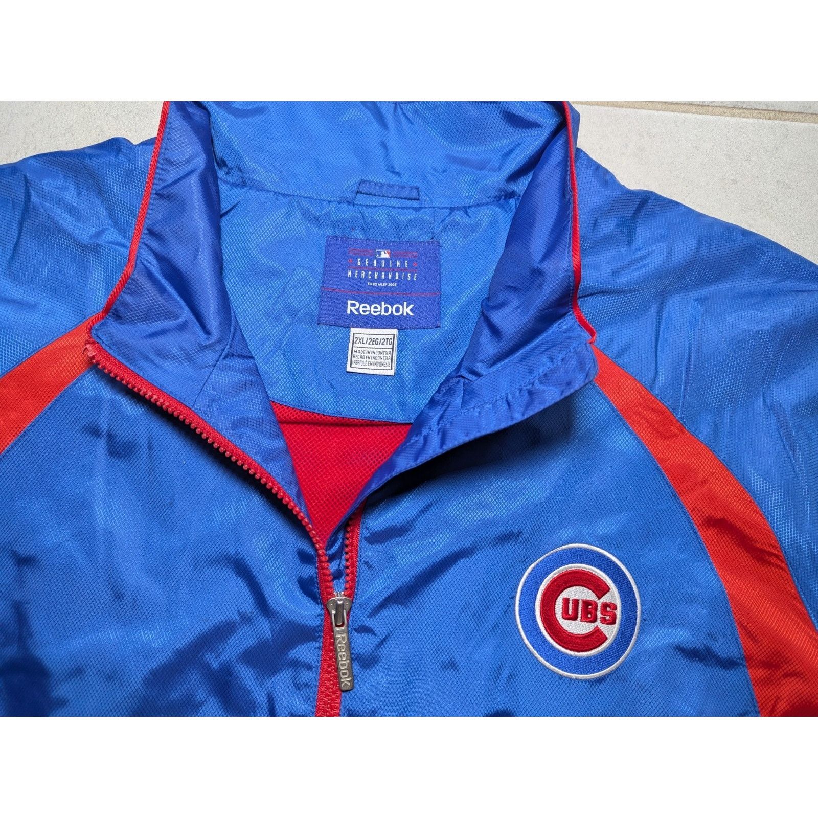 Reebok Reebok Men's XXL Chicago Cubs Genuine Merchandise Windbreak Size US XXL / EU 58 / 5 - 4 Thumbnail