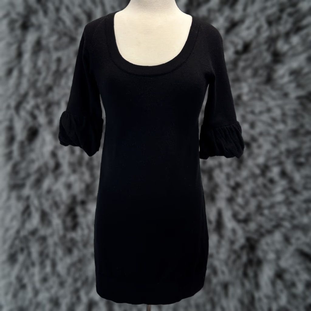 Theory Theory Wool Blend Knit Sweater Dress Sz Small Women’s Black Short Size S / US 4 / IT 40 - 1 Thumbnail