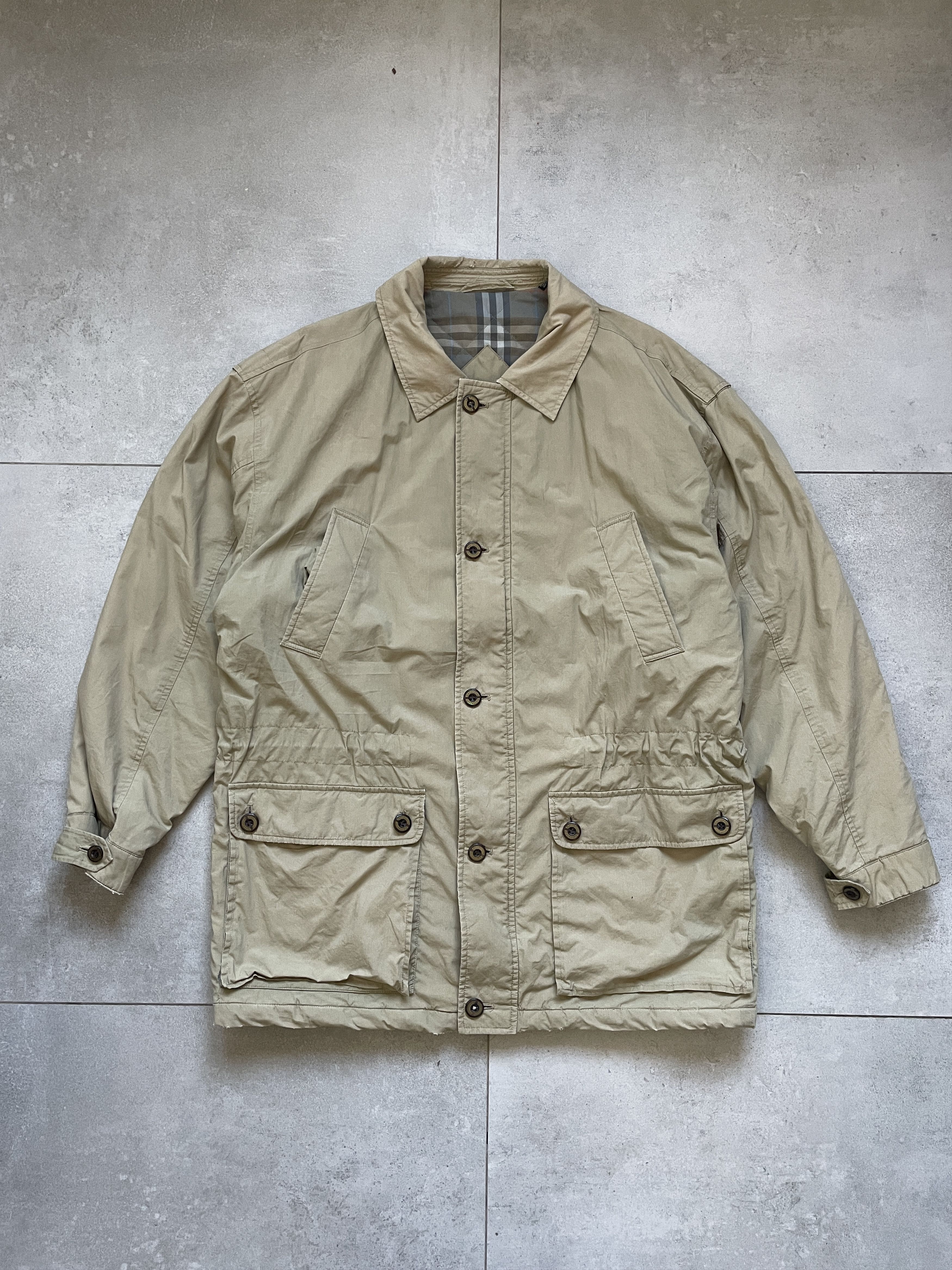 Burberry VINTAGE 90S BURBERRYS OLD MONEY BEIGE COAT JACKET Size US M / EU 48-50 / 2 - 3 Thumbnail