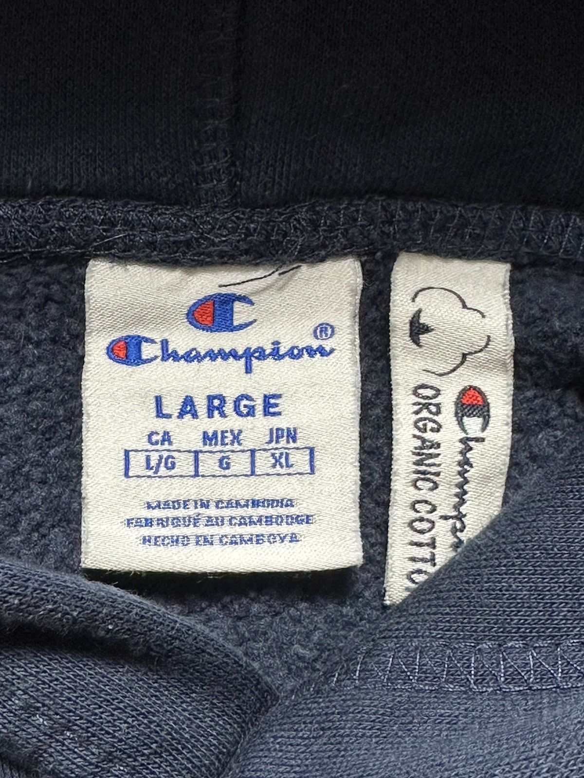 Champion × Vintage Vintage 90’s Y2K Champion Big Center Logo Hoodie Size US L / EU 52-54 / 3 - 5 Thumbnail