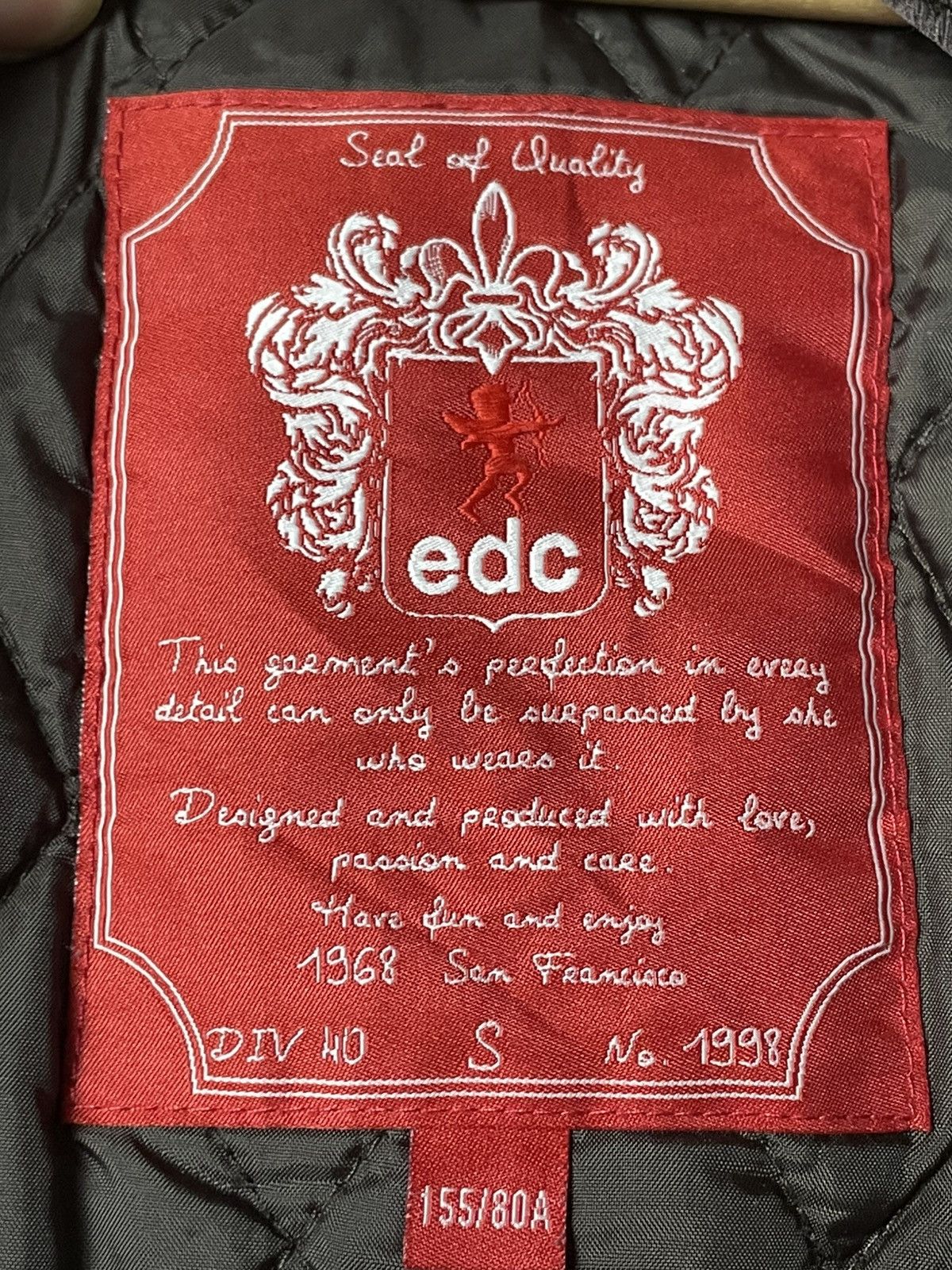 Japanese Brand × Vintage Vintage EDC Quilted Puffer Hooded Jacket (95) Size US XXS / EU 40 - 10 Thumbnail