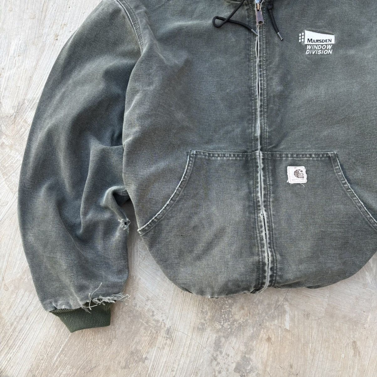 Carhartt Rare💥Vintage 90s Carhartt Active Hooded Jacket J25 Mos Size US XL / EU 56 / 4 - 3 Thumbnail