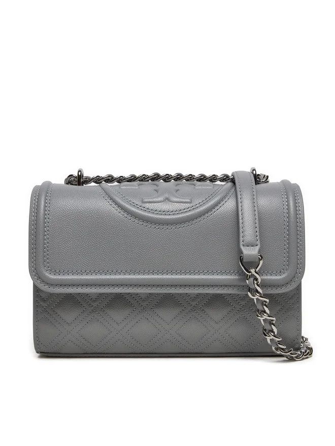 Tory Burch o1s22i1n1024 Size: OS / Fleming Small Shoulder Bag in Grey Size ONE SIZE - 1 Thumbnail