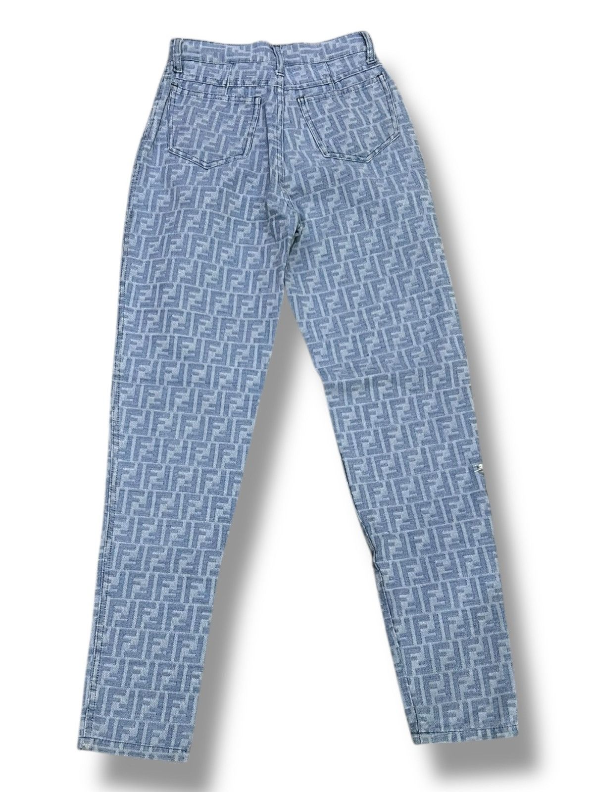 Fendi VINTAGE FENDI MONOGRAM ITALIAN DESIGNER JEANS DENIM Size 25" / US 0 / IT 36 - 2 Thumbnail