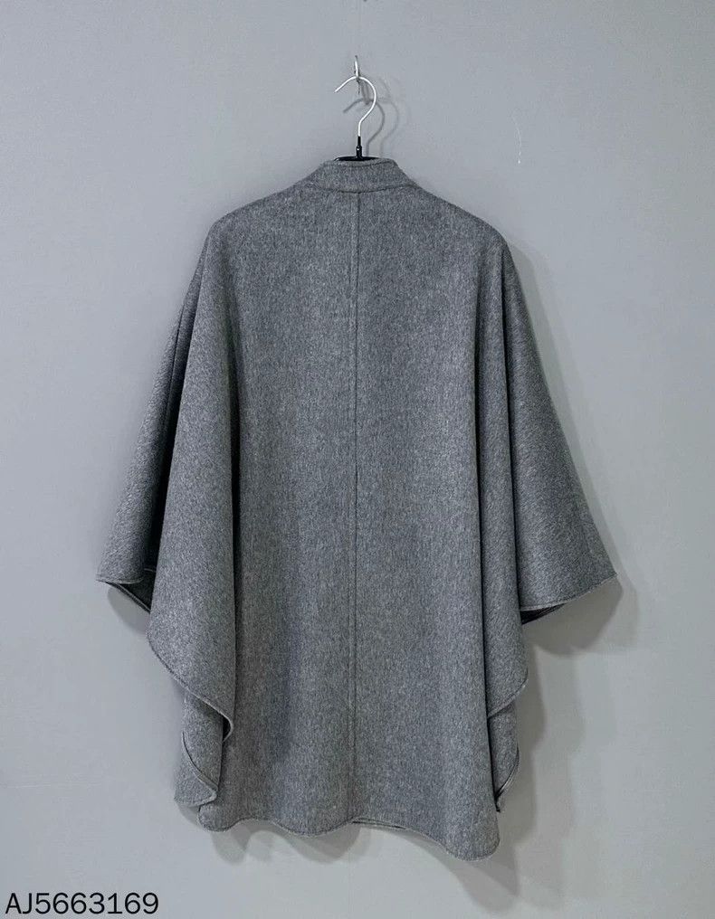Max Mara Max Mara Grey wool cloak coat Size M / US 6-8 / IT 42-44 - 3 Thumbnail