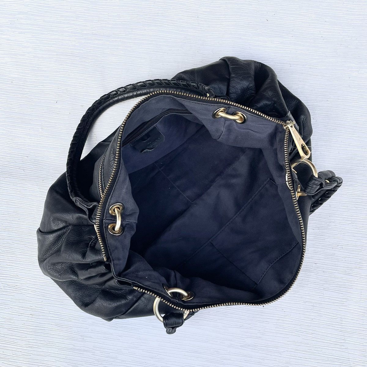 Emanuel Ungaro × Ungaro Paris Black Soft Leather Vintage Ungaro Bag Size ONE SIZE - 9 Thumbnail