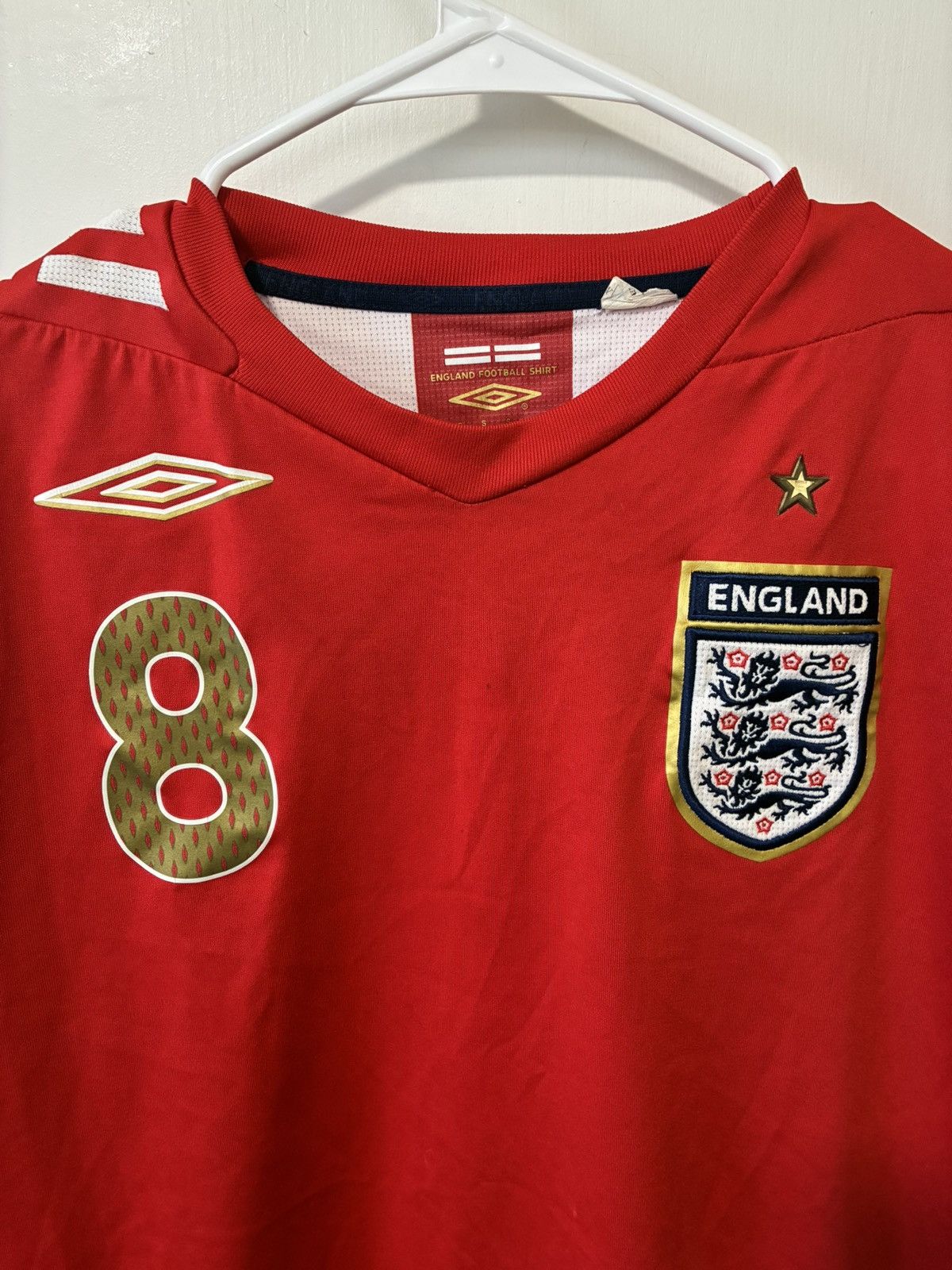 Umbro Umbro England NT Lampard 2006 World Cup soccer jersey kit Size US S / EU 44-46 / 1 - 2 Thumbnail