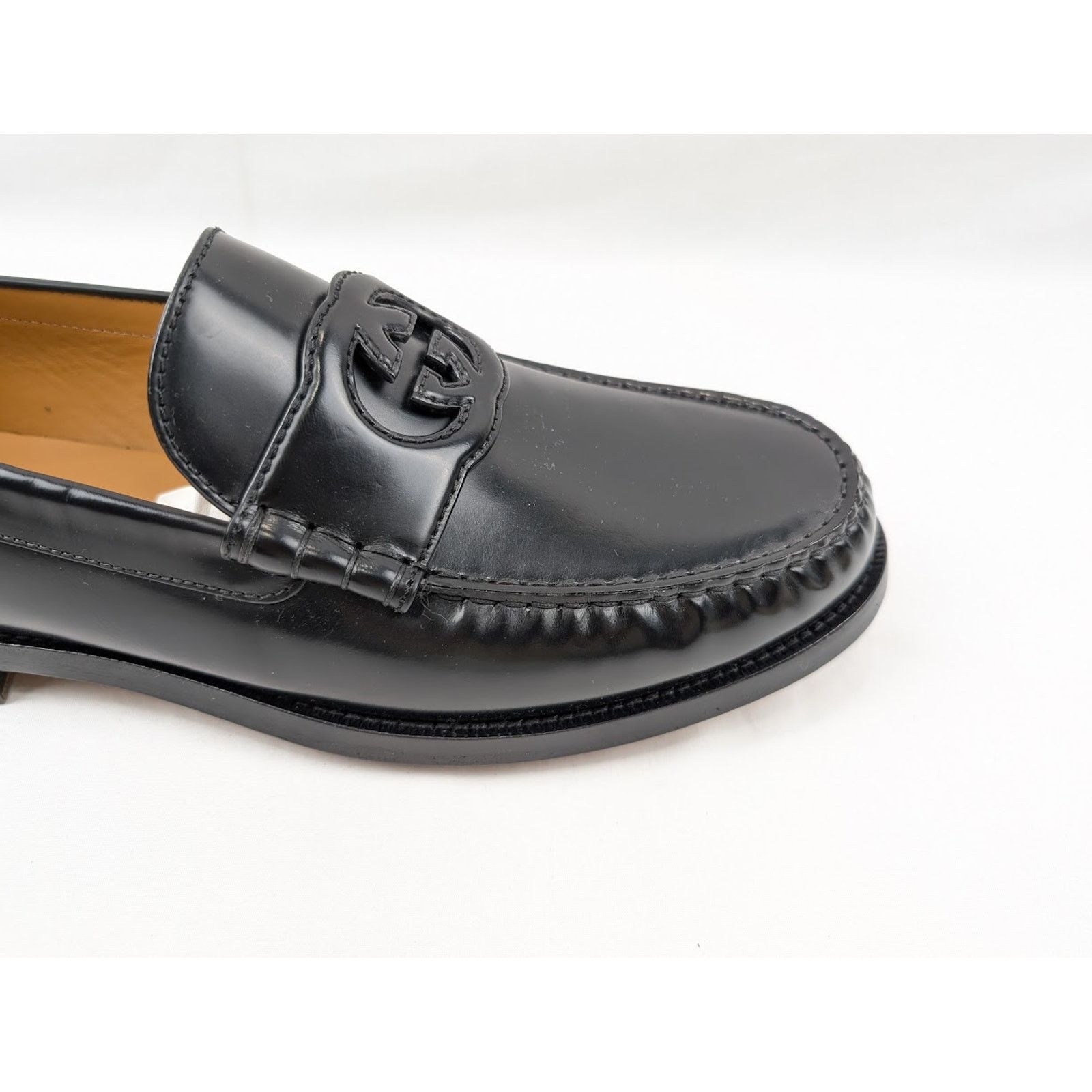 Gucci o1rshd1 Interlocking G Loafers in Black Size US 10.5 / EU 43-44 - 3 Thumbnail