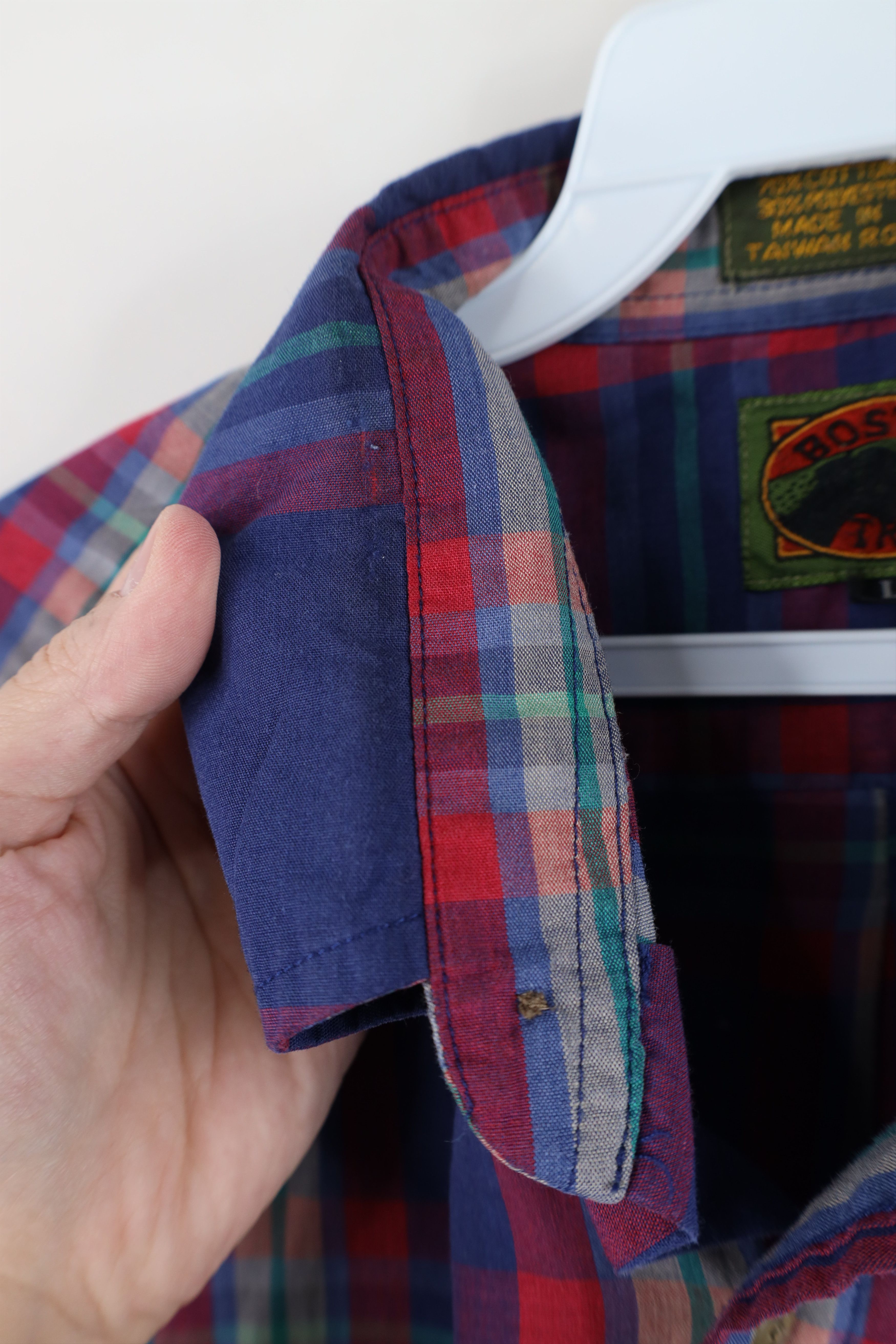 Vintage Vintage 90s Streetwear Plaid Collared Button Down Shirt Size US L / EU 52-54 / 3 - 9 Thumbnail