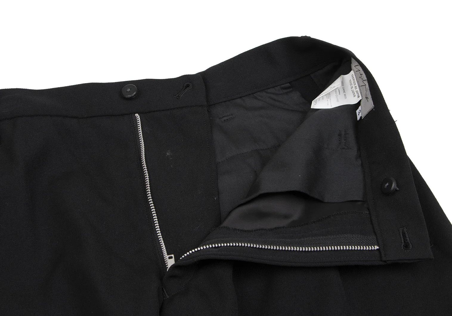 Yohji Yamamoto Yohji Yamamoto Wool Gabardine Zip Double Pants Size US 34 / EU 50 - 4 Thumbnail