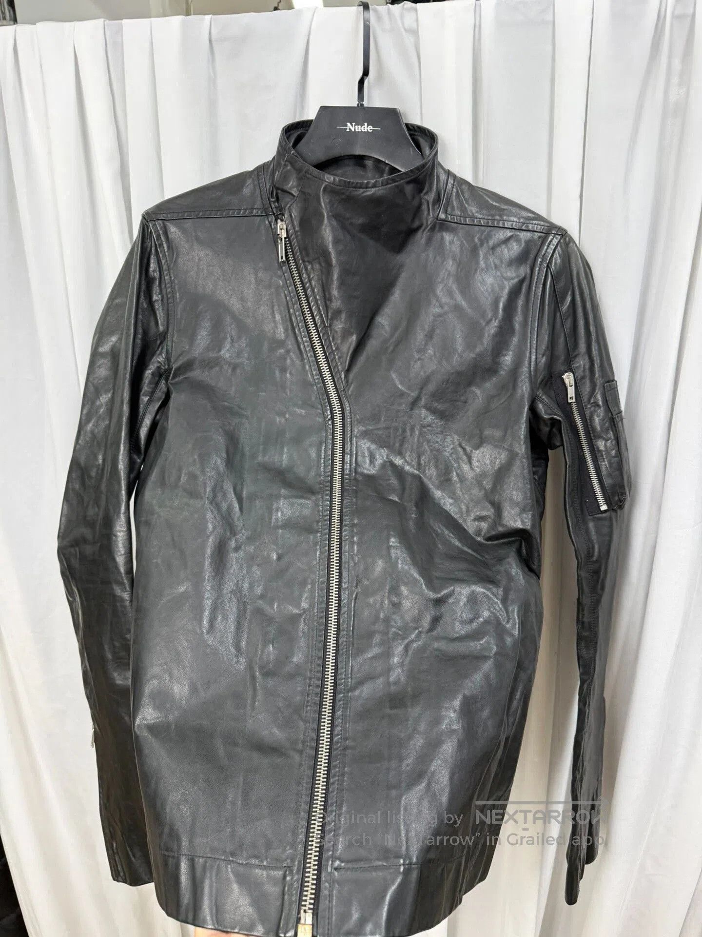 Rick Owens Rick Owens Stand Collar Biker Jacket. Size US M / EU 48-50 / 2 - 5 Thumbnail