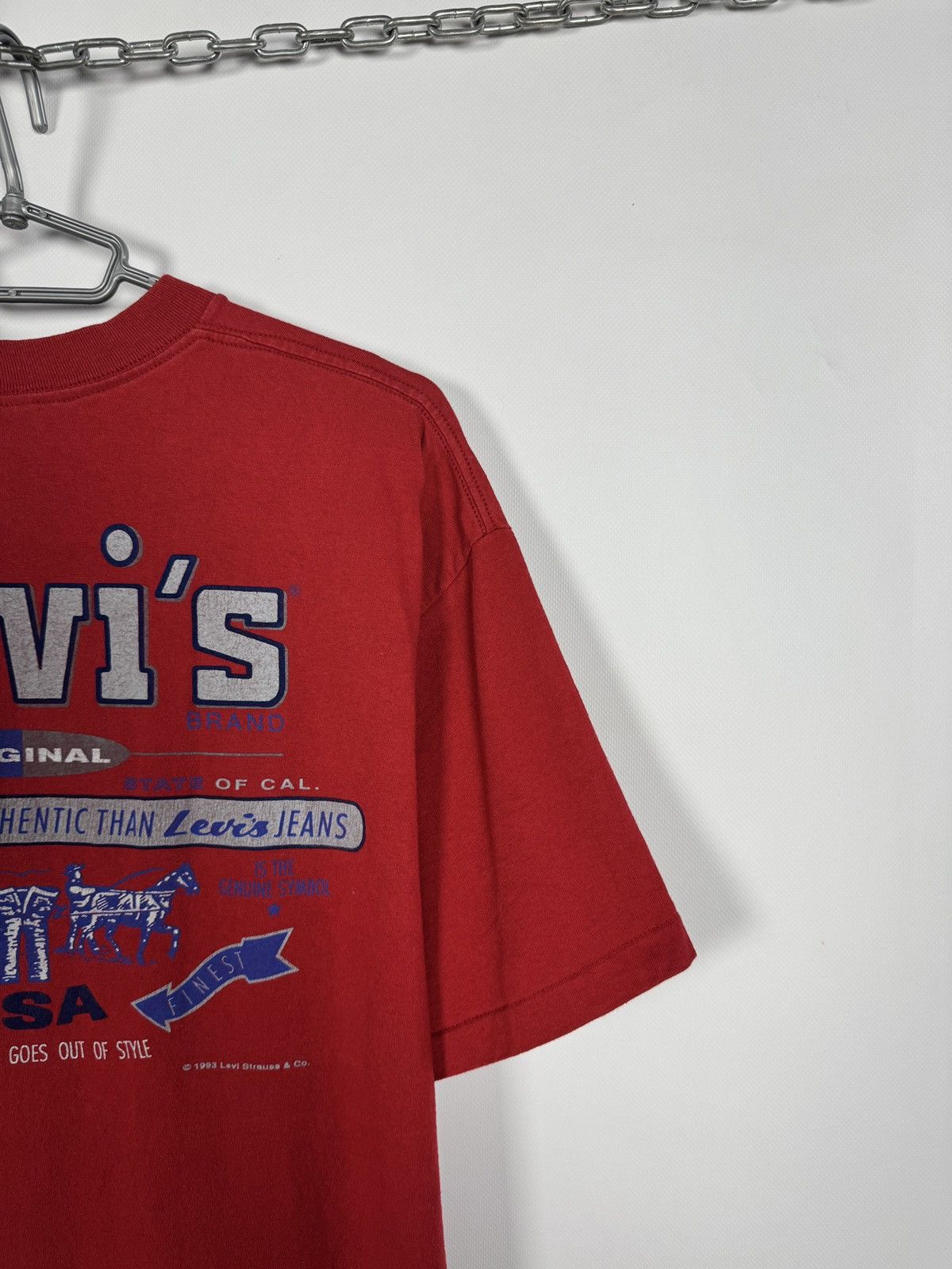 Levi's Levis Vintage T-Shirt 1993 LeviStrauss USA Made Retro Size L Size US L / EU 52-54 / 3 - 11 Thumbnail
