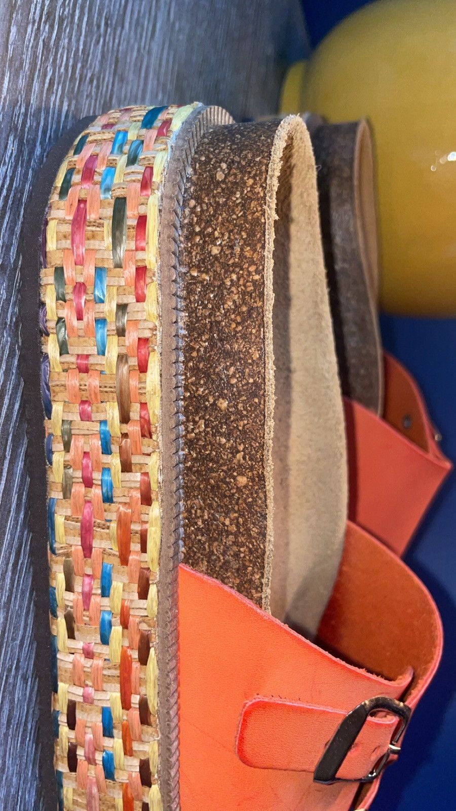 Free People Free People Platform Sandals w/ Orange Leather Size US 7.5 / IT 37.5 - 3 Thumbnail