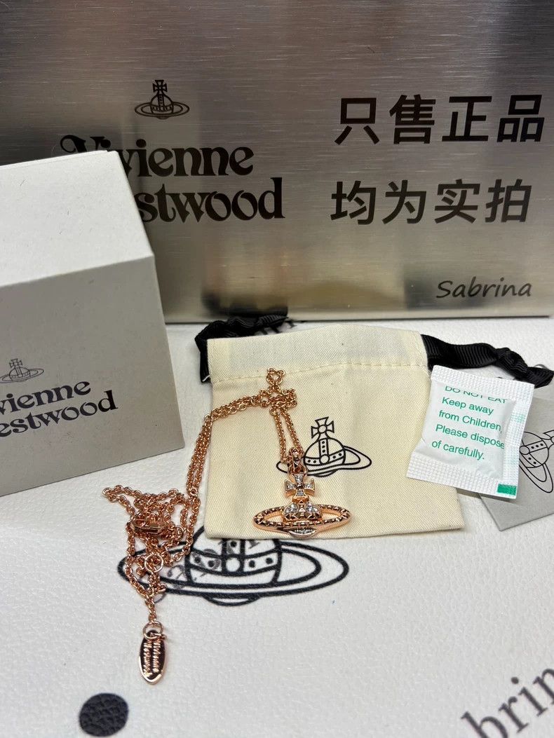 Vivienne Westwood Vivienne Westwood Mei Fei necklace-rose gold Size ONE SIZE - 3 Thumbnail
