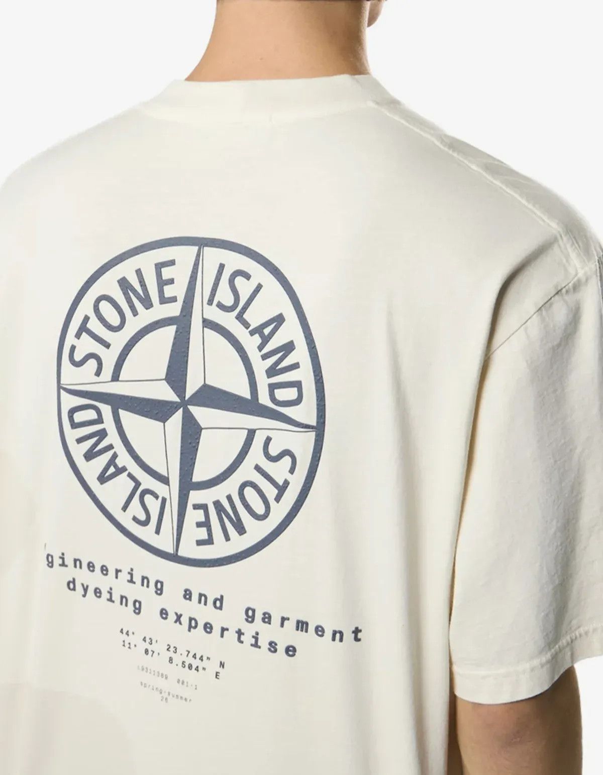 Stone Island Stone Island White ‘Whirlwind Type’ Print T-Shirt Size US XXL / EU 58 / 5 - 4 Thumbnail