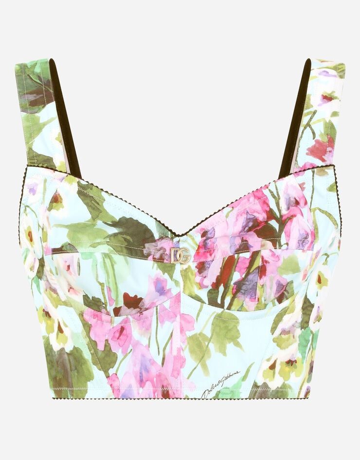 Dolce & Gabbana o1y0925 Crop Top in Multicolor Size M / US 6-8 / IT 42-44 - 1 Thumbnail