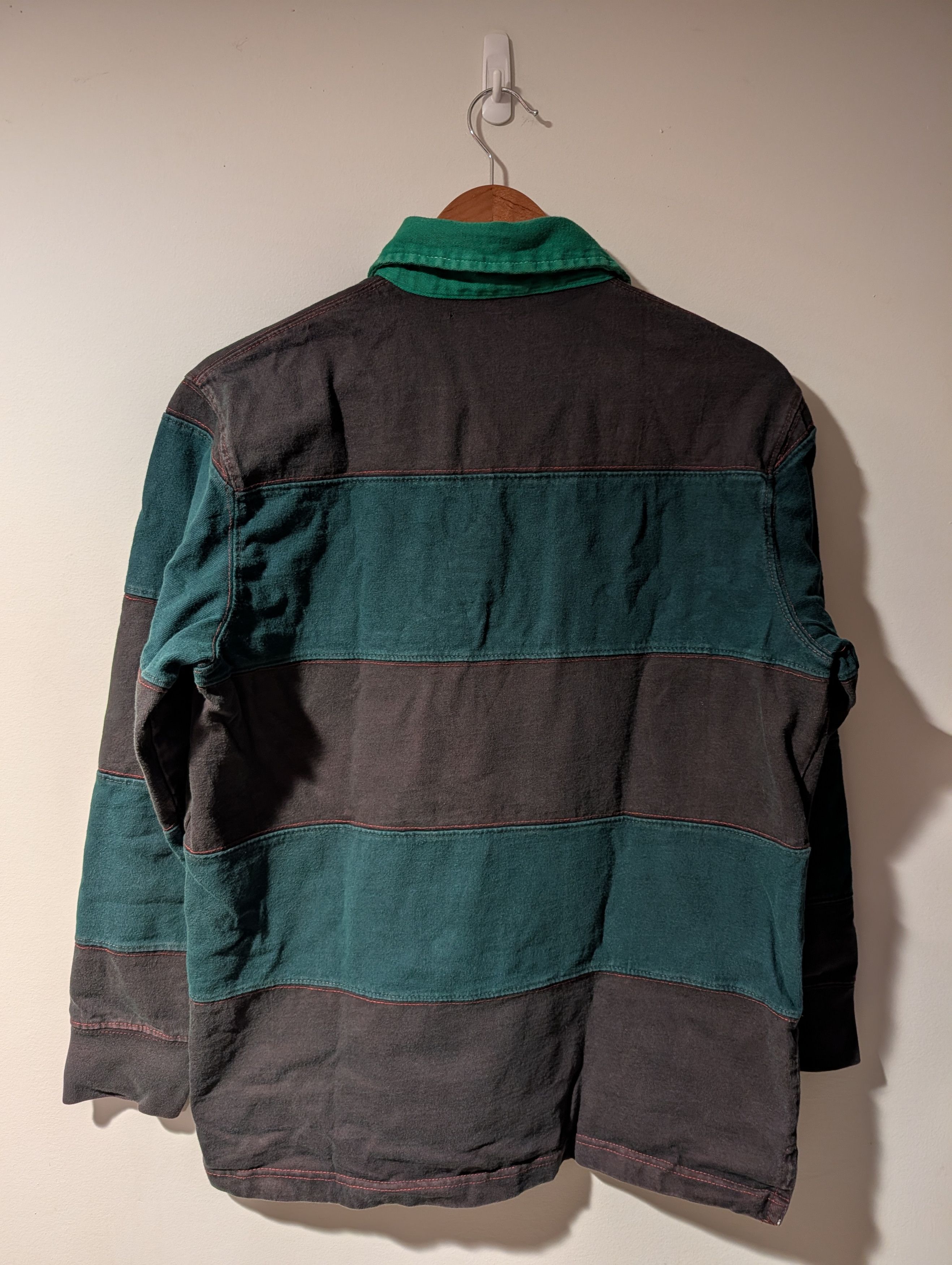 American Eagle Outfitters American Eagle Striped Rugby Shirt Long Sleeve Heavyweight Size US M / EU 48-50 / 2 - 8 Thumbnail