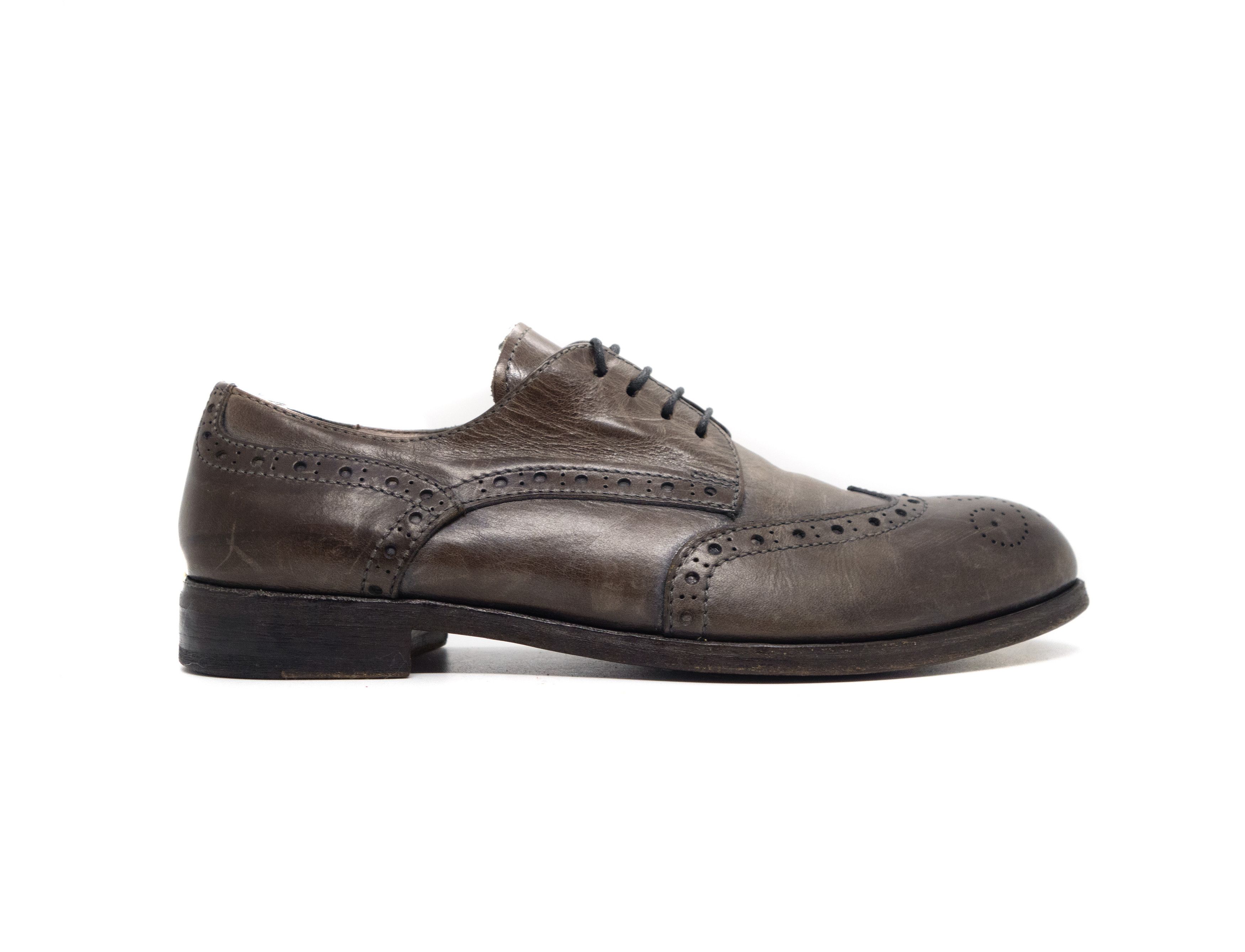 MoMA Leather Wingtip Brogue Derby Shoes Size US 7 / EU 40 - 2 Thumbnail