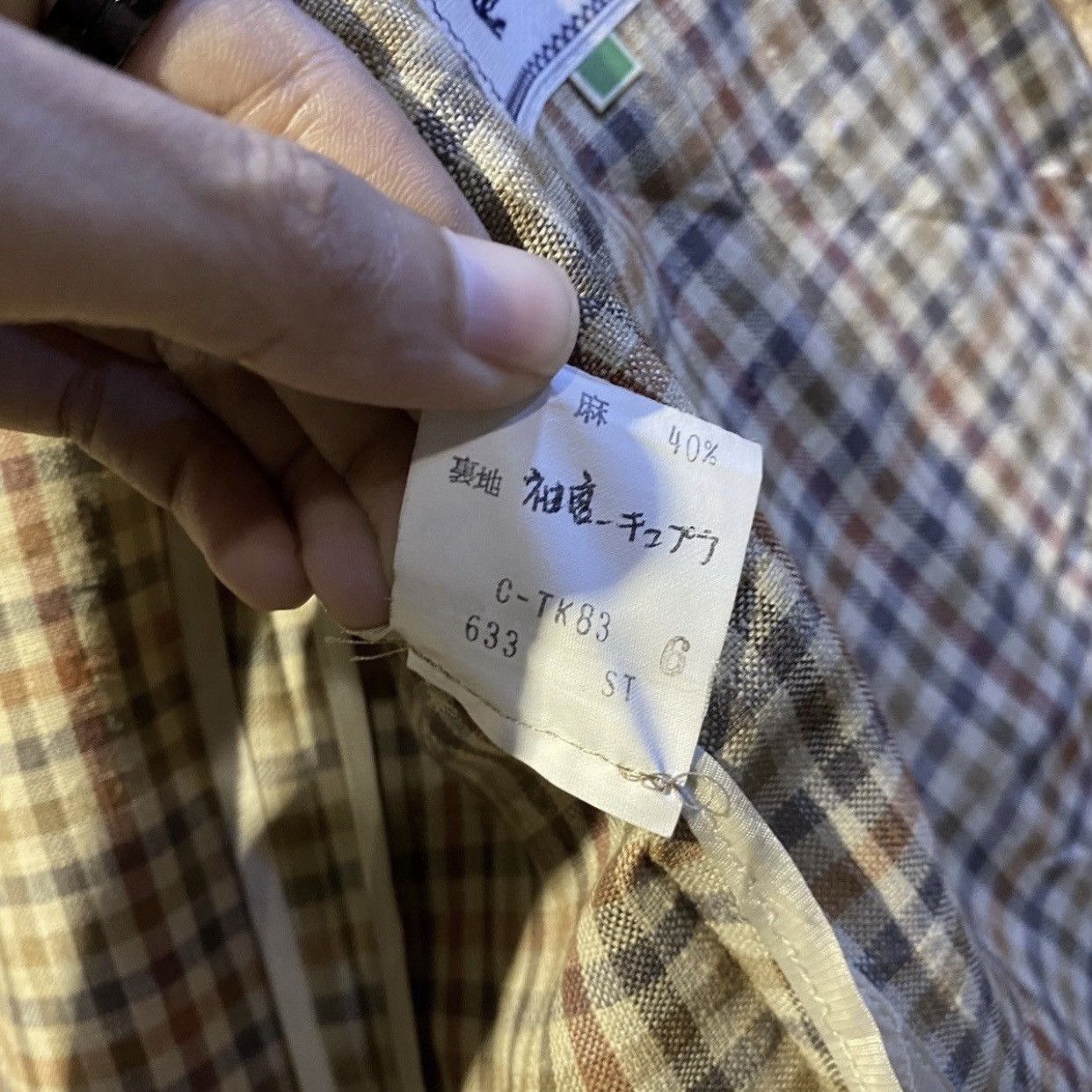Burberry VTG Burberrys Plaid Check Suit Blazer Jacket M Old Money Size M / US 6-8 / IT 42-44 - 11 Thumbnail
