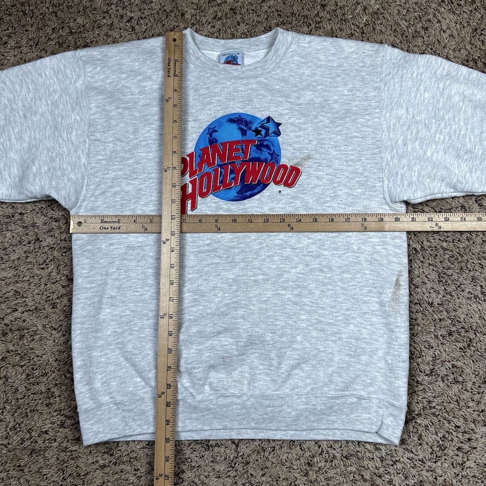 Planet Hollywood VINTAGE Planet Hollywood Orlando Graphic Crewneck Sweatshirt M Unisex Adults Gray 90s Graphic Print Size US M / EU 48-50 / 2 - 6 Thumbnail