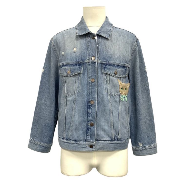 Gucci Gucci Cat Patch Denim Jacket Size S Size US S / EU 44-46 / 1 - 1 Thumbnail