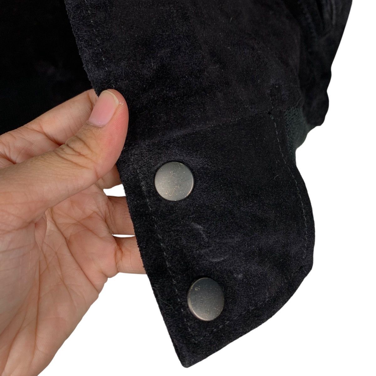 Japanese Brand FRAISBRANCHE Cowhide Black Suede Leather Jacket #1941-C84 Size US M / EU 48-50 / 2 - 14 Thumbnail