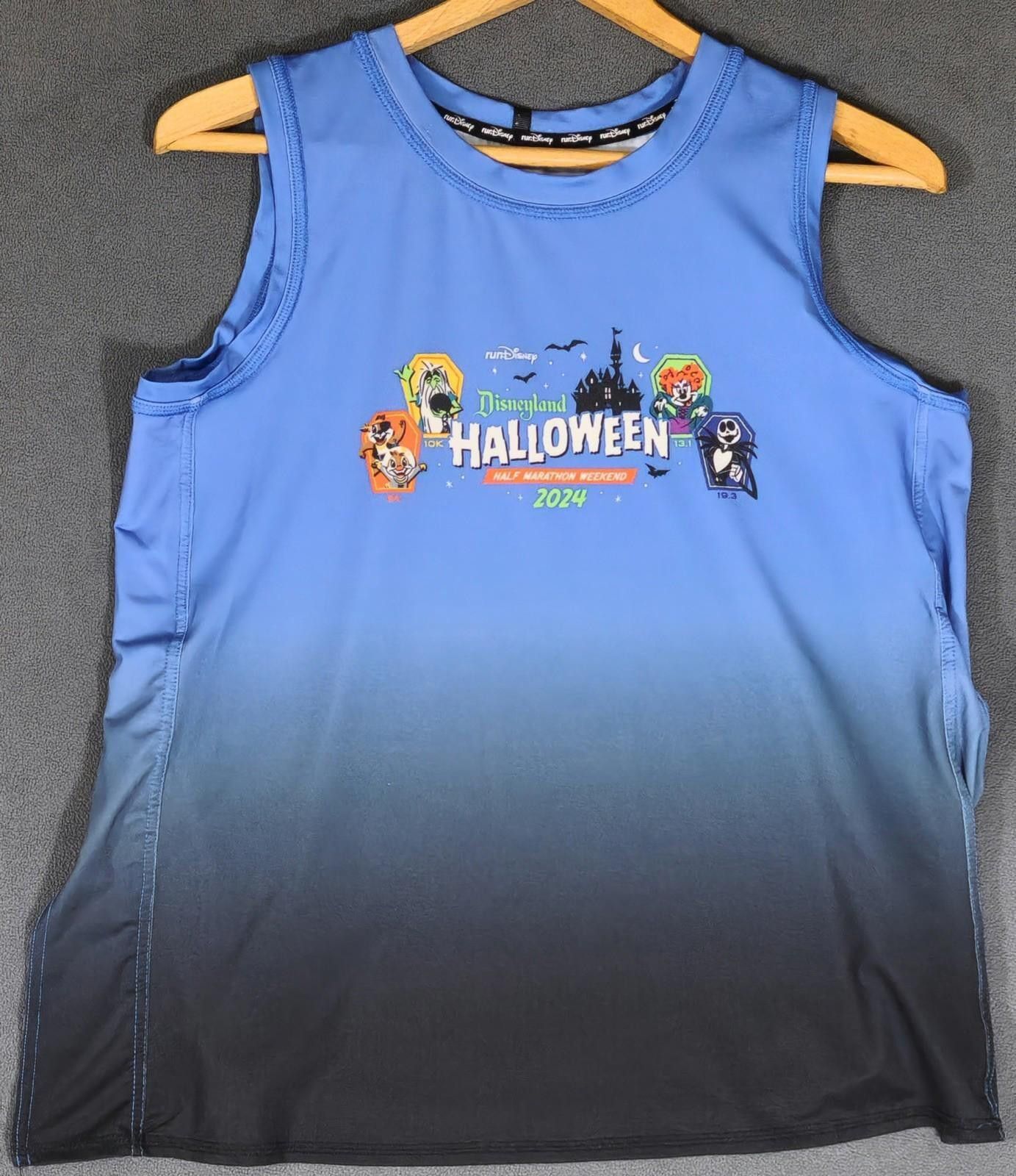 Other Disneyland Halloween Half Marathon 2024 TankTop Women’s L #1 Size ONE SIZE - 1 Thumbnail