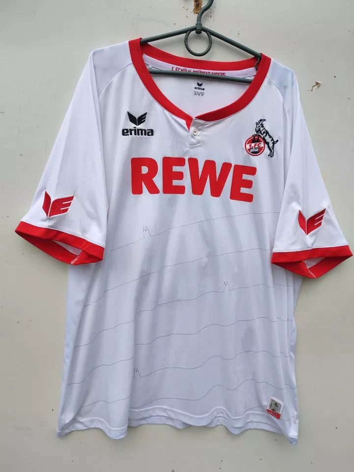 Erima FC Koln 2016/17 FOOTBALL Kit SHIRT SOCCER JERSEY Erima Size US XXL / EU 58 / 5 - 7 Thumbnail