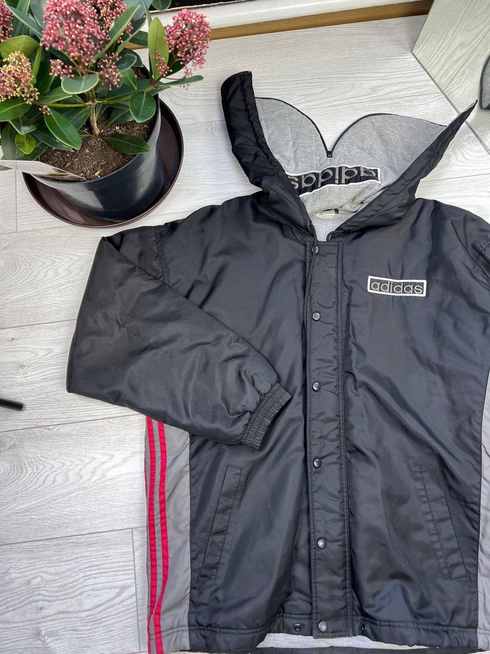 Adidas × Vintage Vintage Adidas Eintracht Football Tracksuit Full Zip Jacket Size US L / EU 52-54 / 3 - 4 Thumbnail