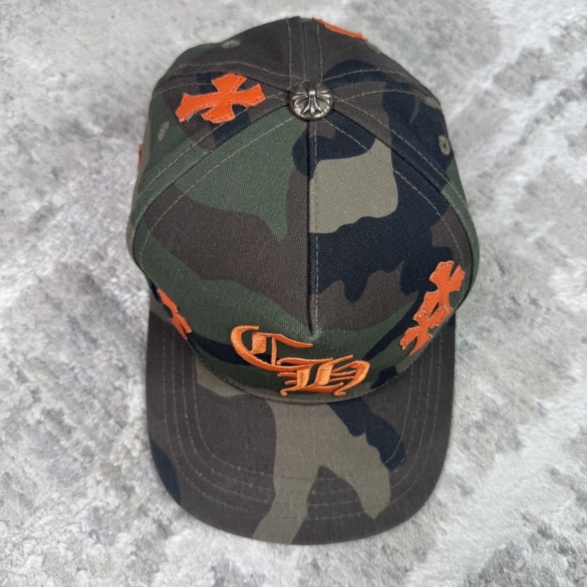 Chrome Hearts Camo cross patch baseball hat Size ONE SIZE - 4 Thumbnail