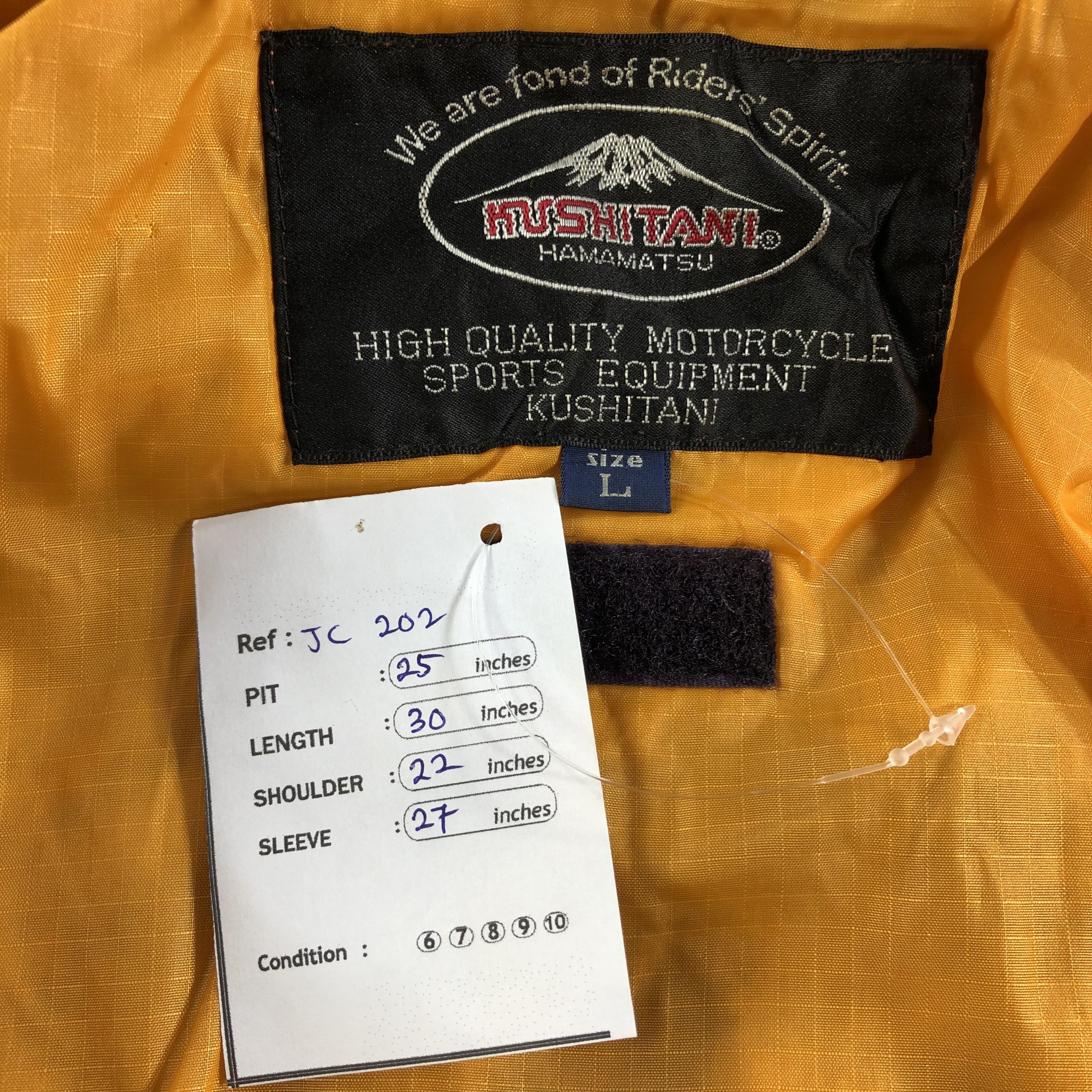 Japanese Brand Kushitani Motorcyle Sportwear Jacket -JC202 Size US L / EU 52-54 / 3 - 7 Thumbnail