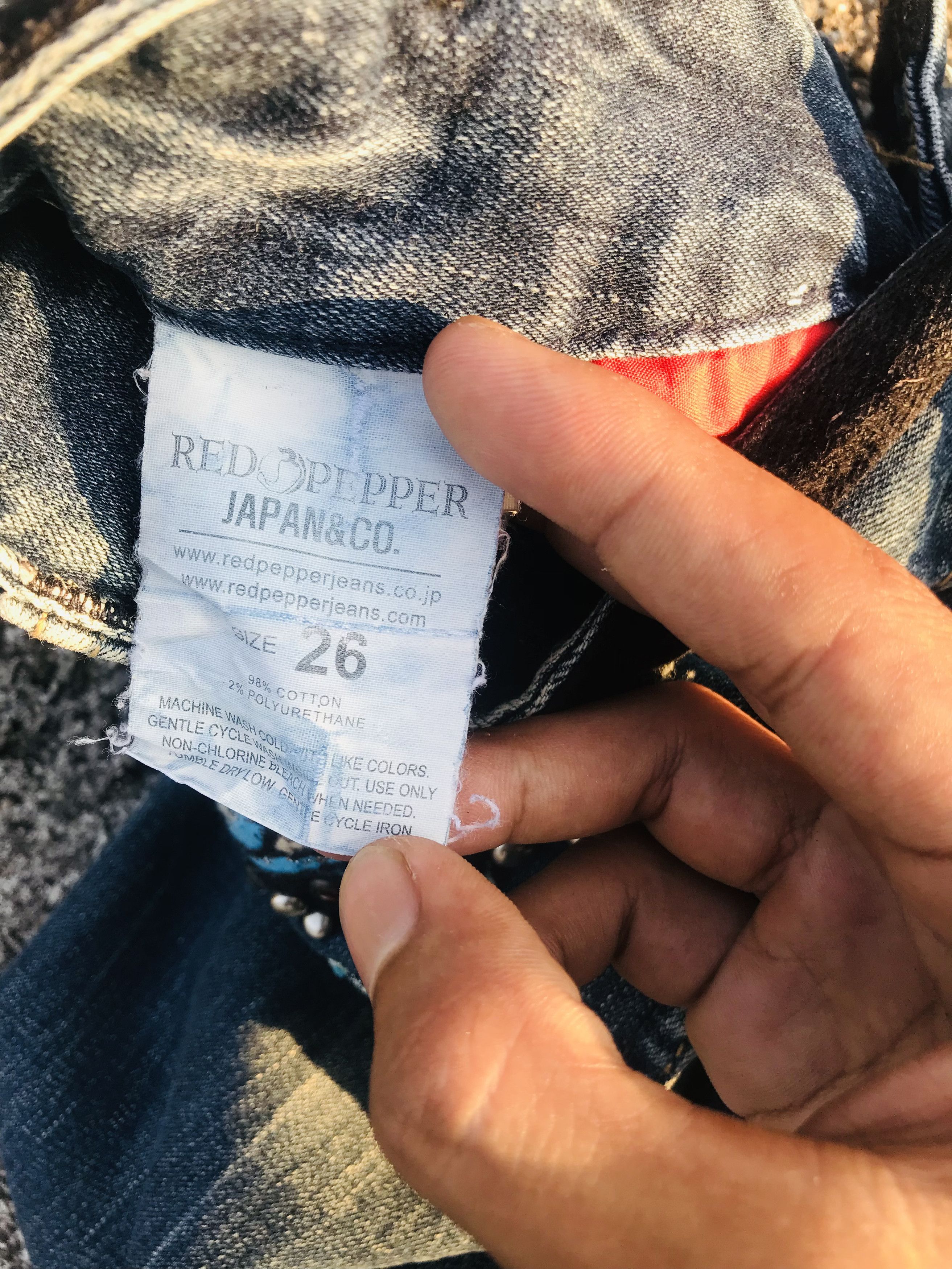 Japanese Brand 🔥Red Pepper butterfly back hit flared jeans Size 28" / US 6 / IT 42 - 13 Thumbnail
