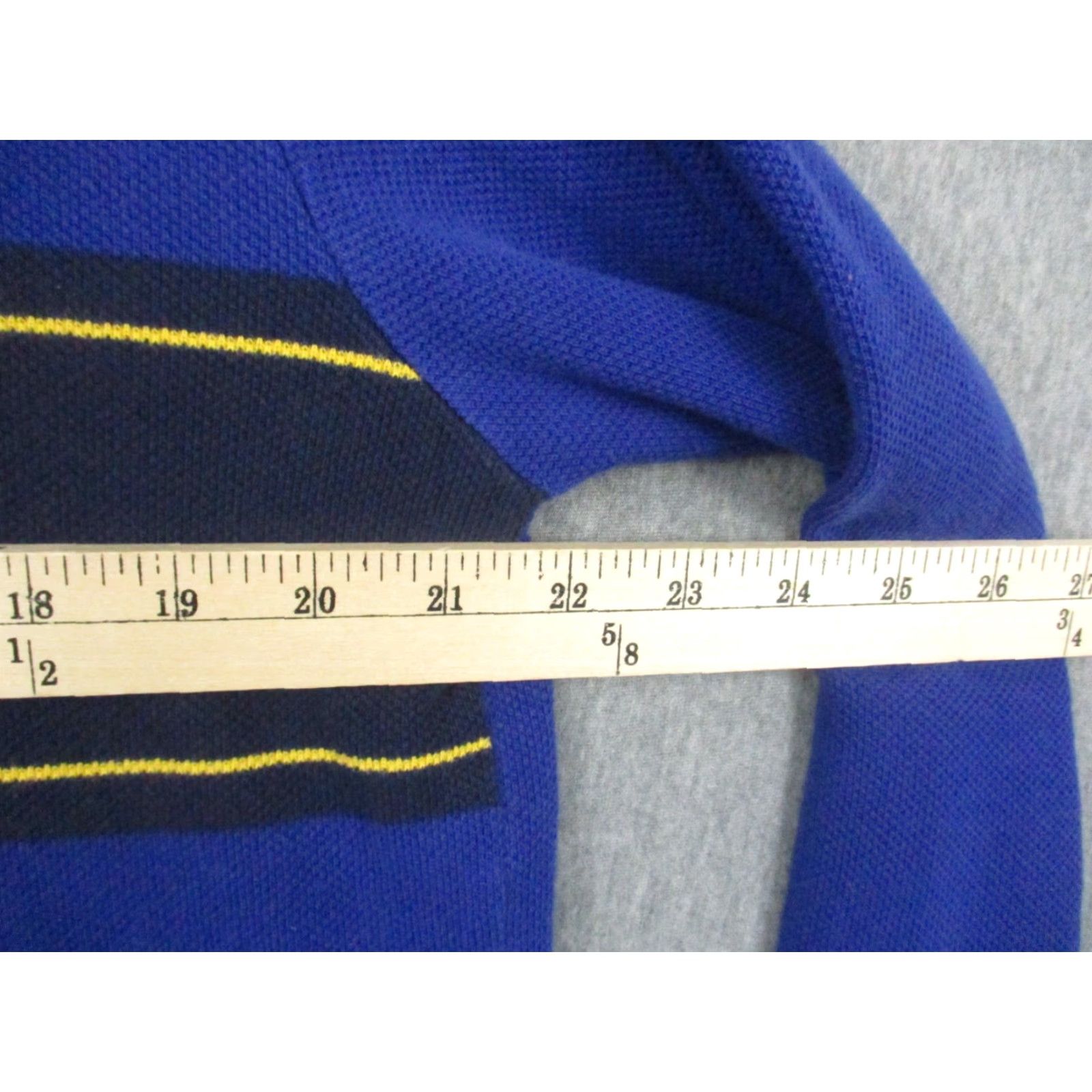 Ralph Lauren VINTAGE Polo Ralph Lauren Rugby Shirt Large Men Blue Stripe Shirt Size US L / EU 52-54 / 3 - 6 Thumbnail