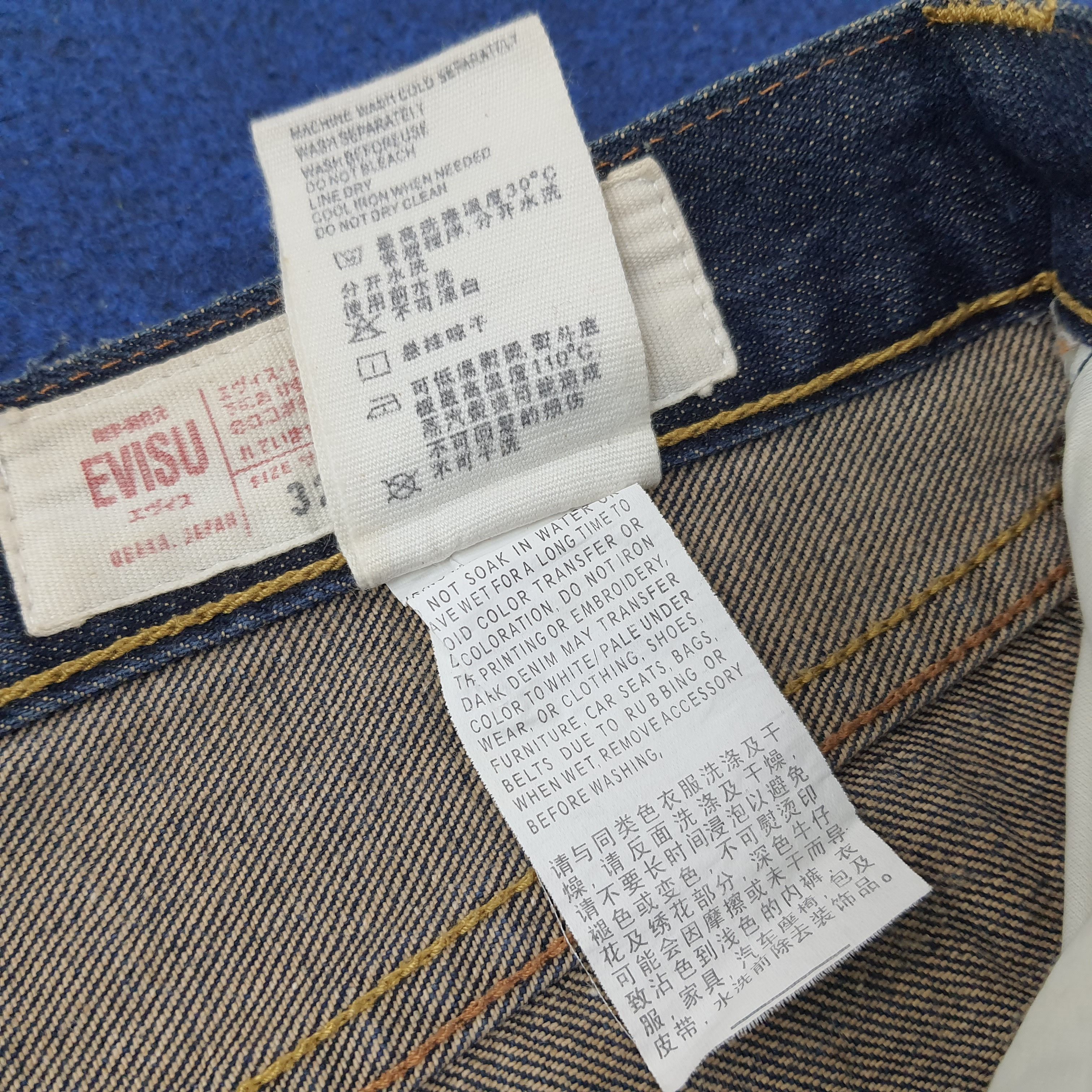 Japanese Brand Vintage Evisu Selvedge Japan Custom Daicock Jeans C244N11 Size US 32 / EU 48 - 9 Thumbnail