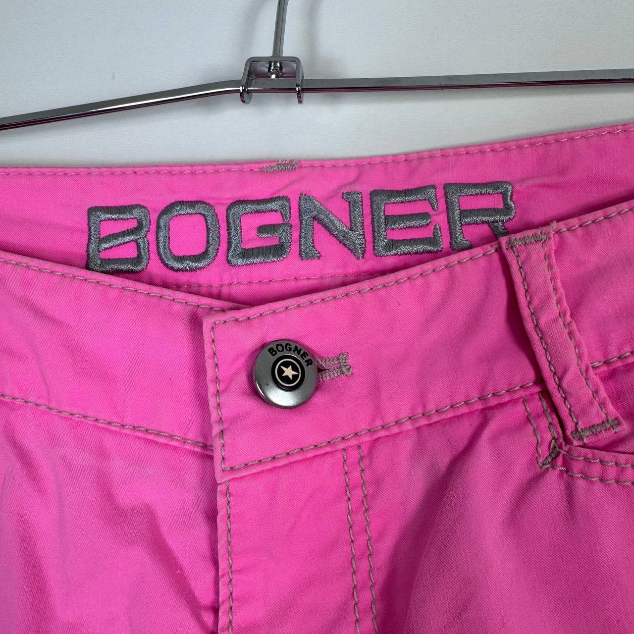 Bogner Bogner Womens Pink Shorts Luxury Designer Cotton Size M Size 32" / US 10 / IT 46 - 2 Thumbnail