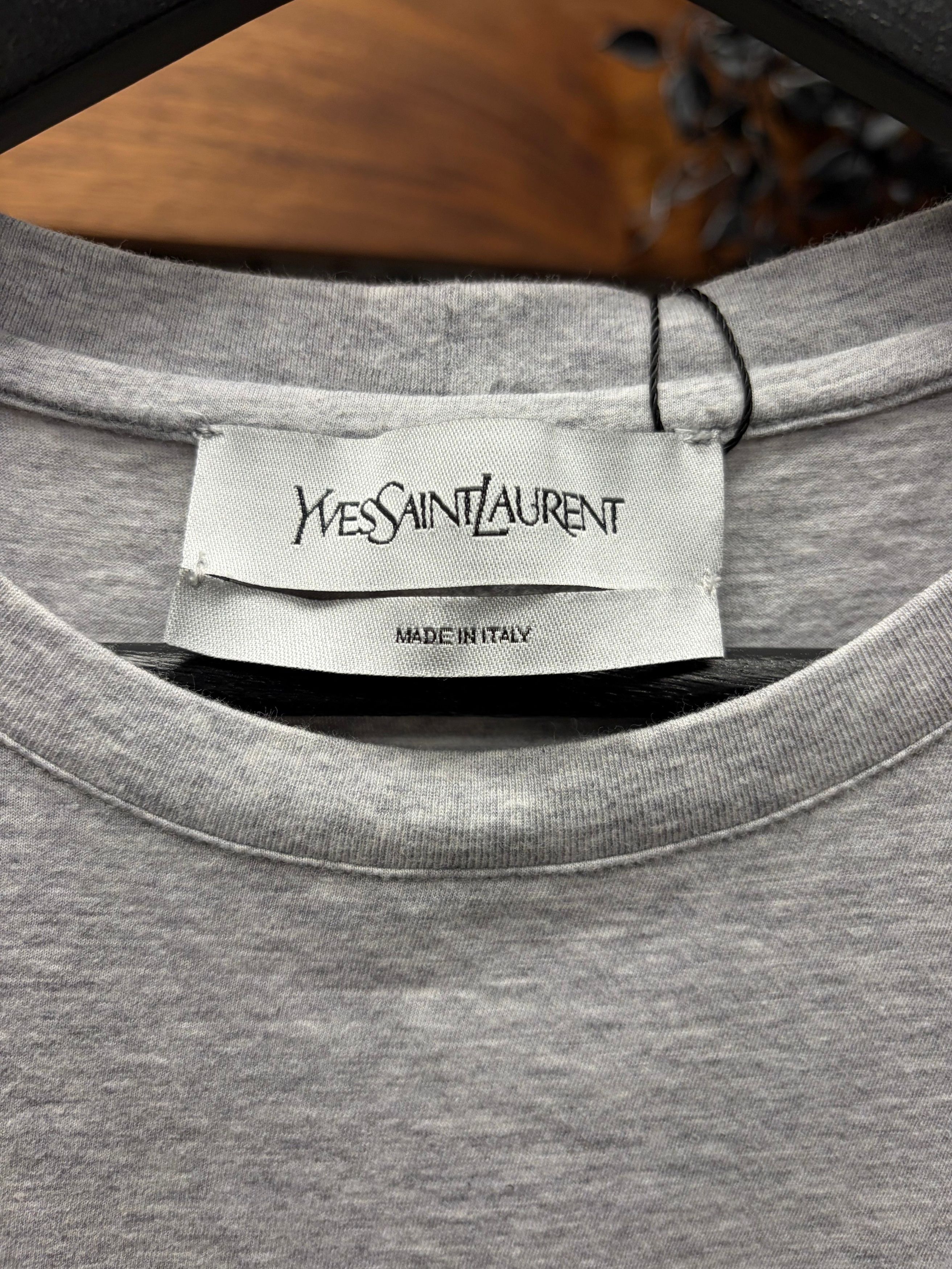 Saint Laurent Paris 2000s Yves Saint Laurent Rive Gauche ‘Negative Space’ YSL Logo T-Shirt Size US L / EU 52-54 / 3 - 2 Thumbnail