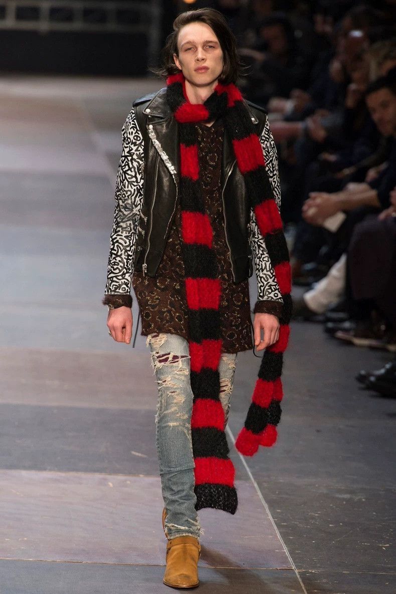 Saint Laurent Paris Saint Laurent Paris Patterned mohair sweater-2506 Size US M / EU 48-50 / 2 - 8 Thumbnail