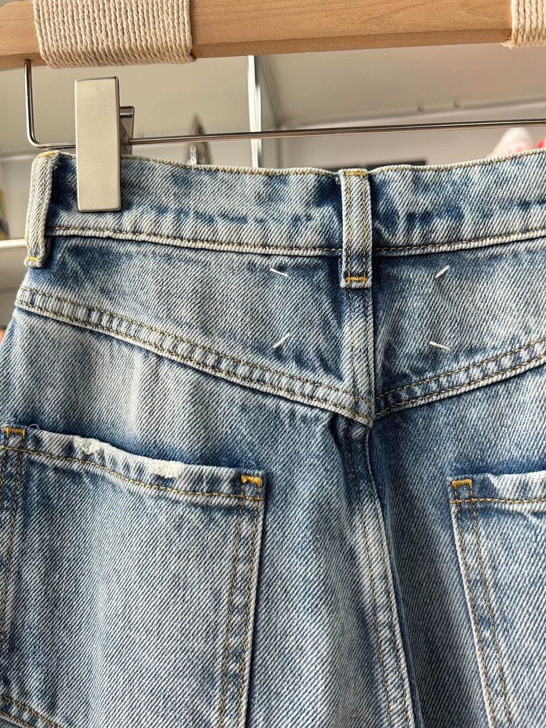 Other Maison Margiela Blue knife-cut jeans Size 24" / US 00 / IT 34 - 4 Thumbnail