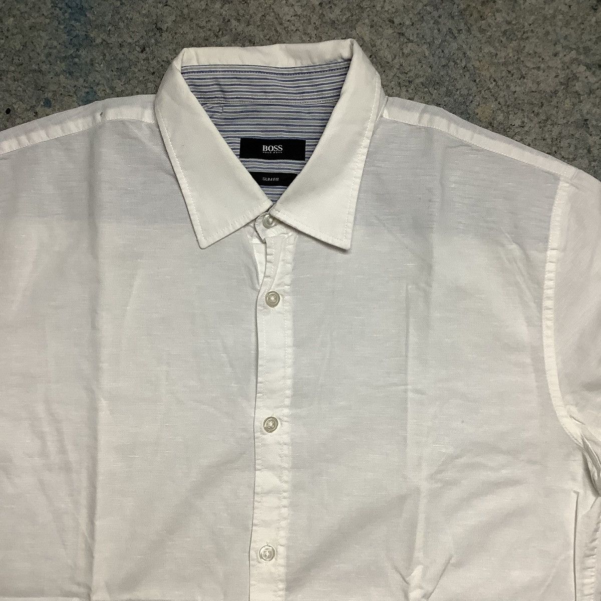 Hugo × Hugo Boss Hugo Boss Oxford White Shirt Size US M / EU 48-50 / 2 - 2 Thumbnail