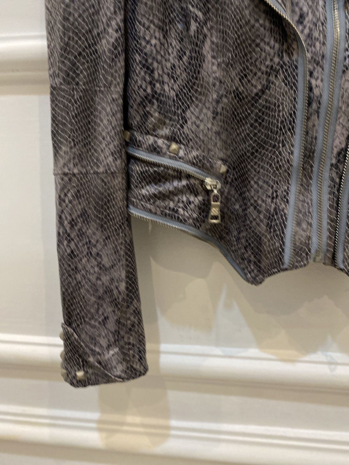 Isamu Katayama Backlash Shalang Snake Skin Leather Vkei Jacket Size US S / EU 44-46 / 1 - 6 Thumbnail