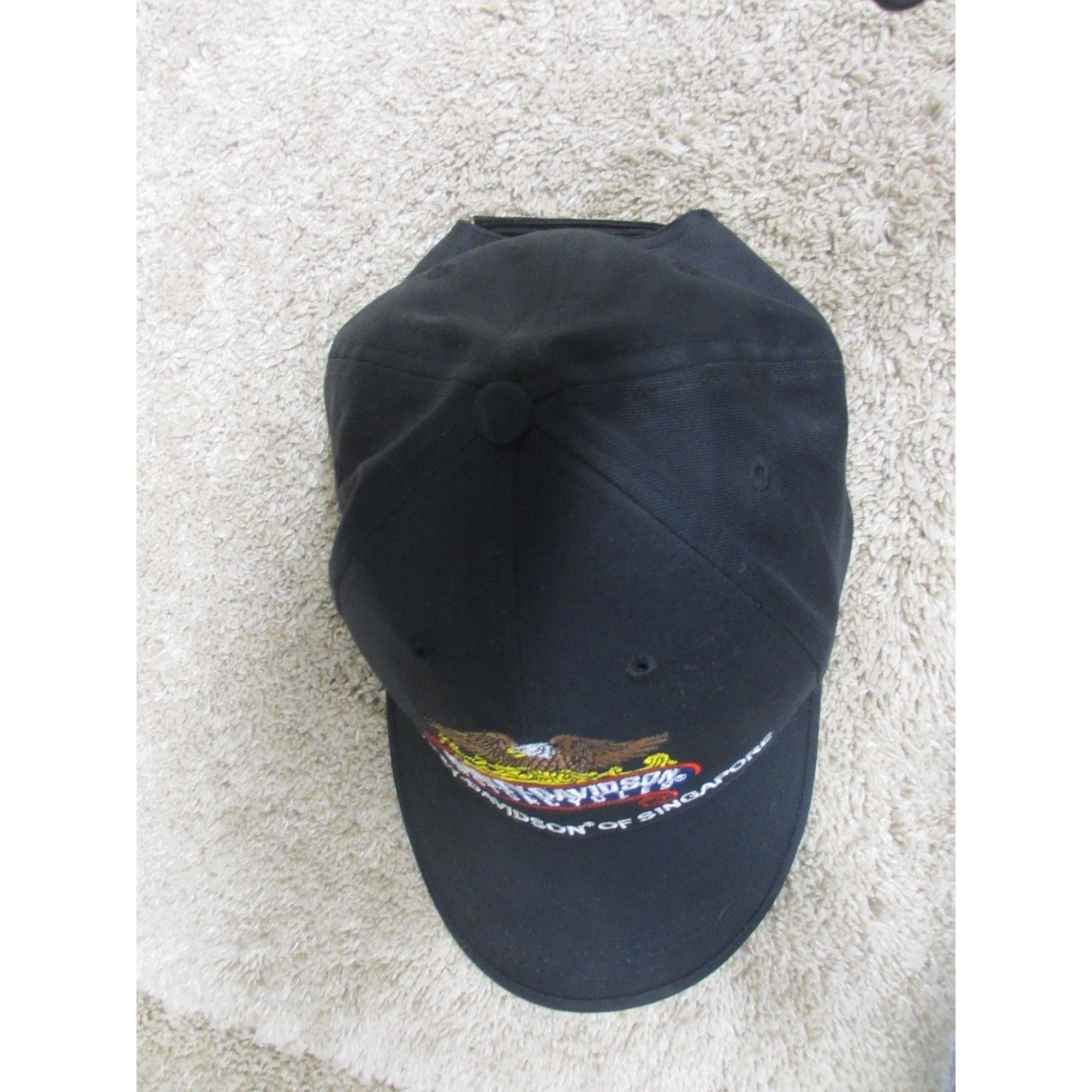 Harley Davidson Harley-Davidson Of Singapore Black Cap Adjustable Fit Embroi Size ONE SIZE - 3 Thumbnail