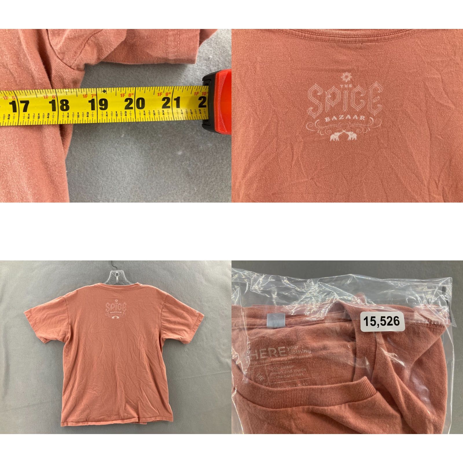 Vintage Cotton of the Carolinas Pink Shirt Womens Medium Animal Print Basic Jersey Short Sleeve Crew Neck Size M / US 6-8 / IT 42-44 - 8 Thumbnail