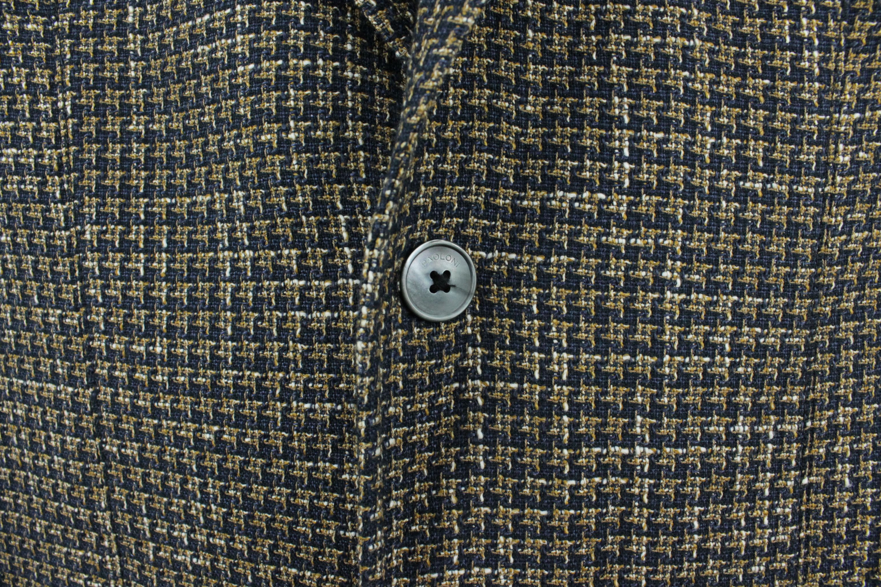 Paoloni Paoloni Knit Cotton Linen Sport Coat Blazer Jacket Men's Size US M / EU 48-50 / 2 - 4 Thumbnail