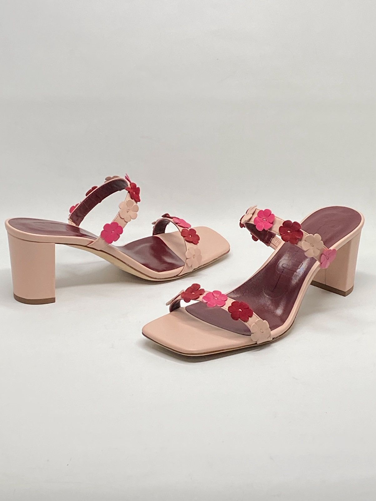 Staud STAUD Floral Leather Sandals size 36.5 Size US 6.5 / IT 36.5 - 3 Thumbnail