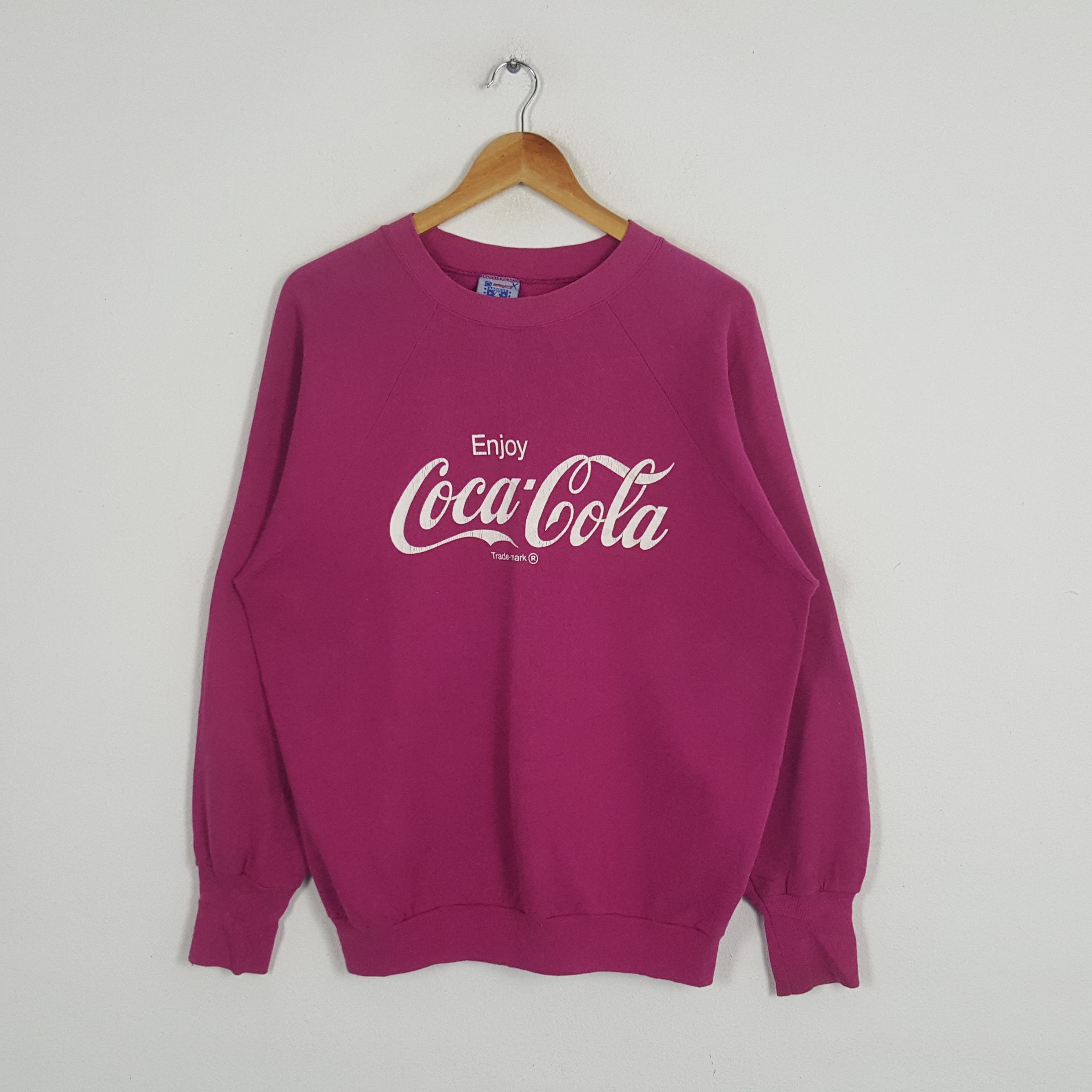 Coca Cola × Vintage Vintage Enjoy Coca Cola American Soda Drink Promo Sweatshirt Size US L / EU 52-54 / 3 - 1 Thumbnail