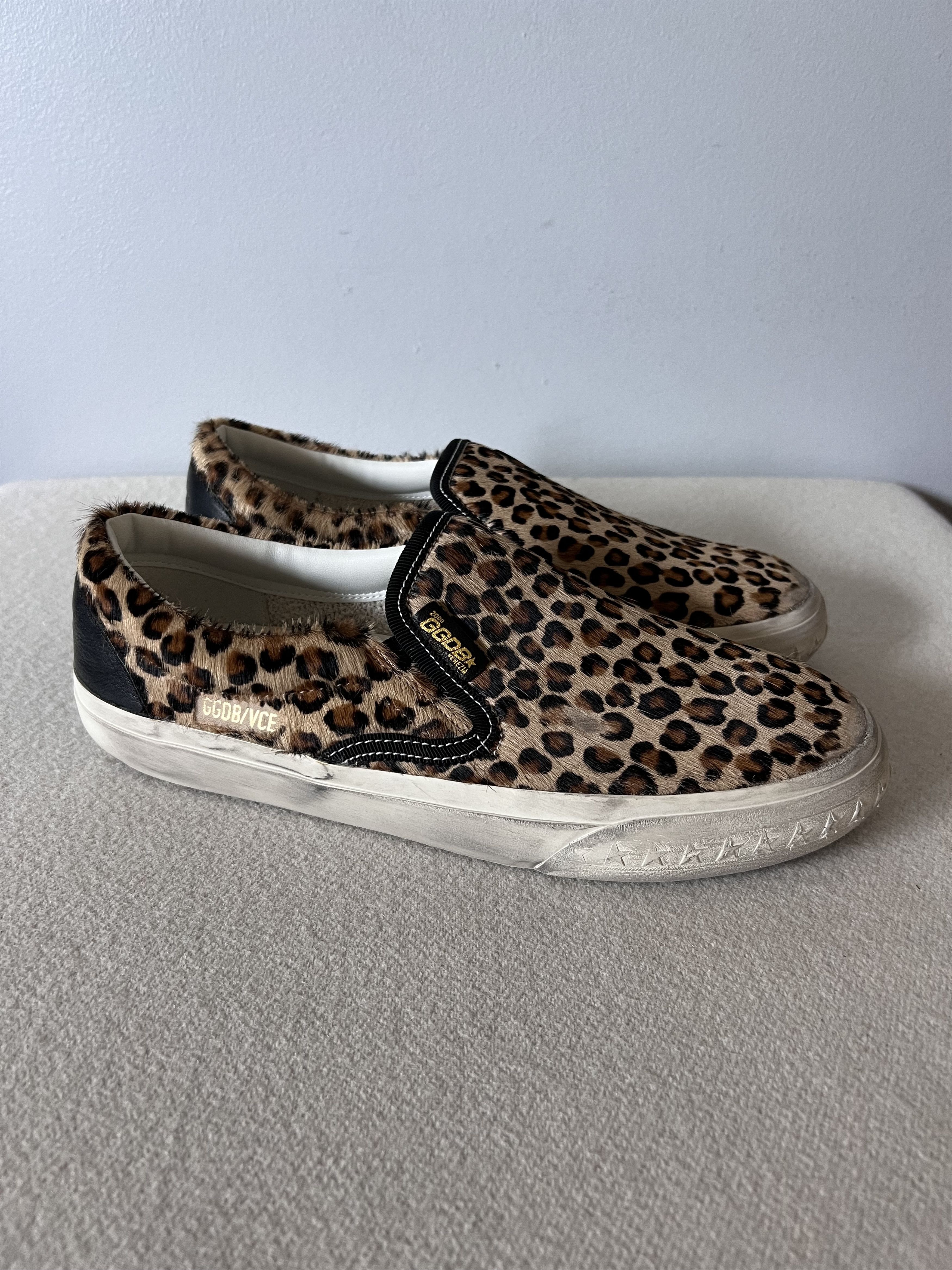 Golden Goose Golden Goose VCE Penstar Slip On in Leopard Size US 10 / IT 40 - 1 Thumbnail
