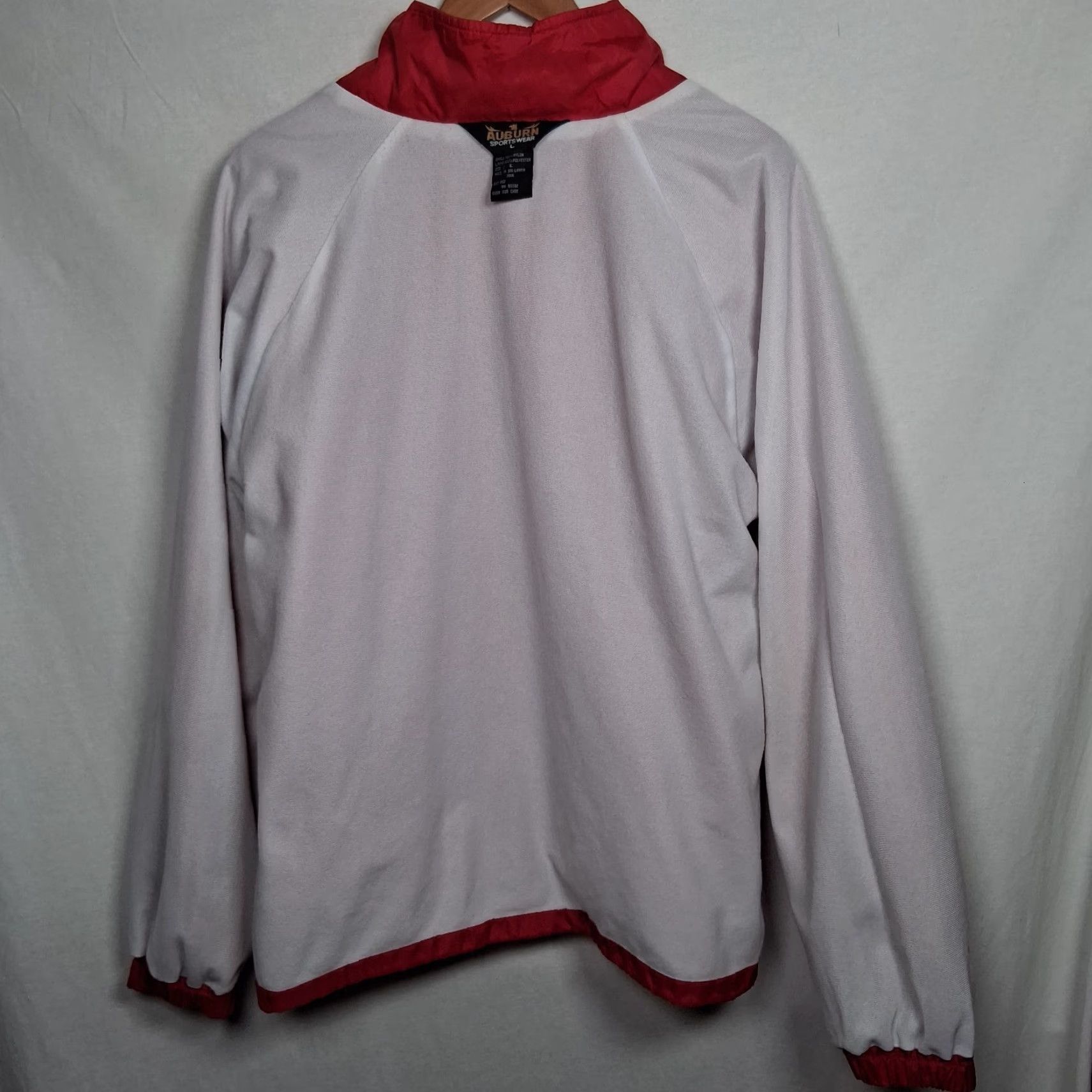 Walmart VINTAGE Wal Mart Accident Free Jacket L Red Coach Sporty Snap Employee Lightweight READ Size US L / EU 52-54 / 3 - 5 Thumbnail