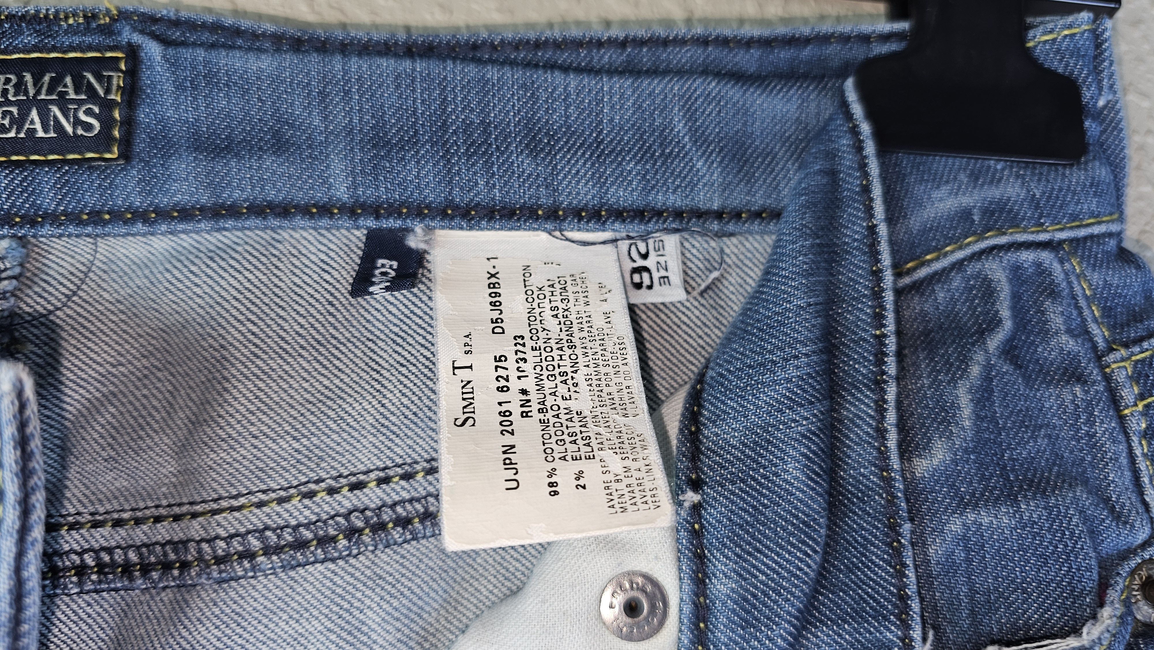 Armani Armani Jeans Vintage 006 High Rise Denim Italy Indigo 26 Size 26" / US 2 / IT 38 - 6 Thumbnail