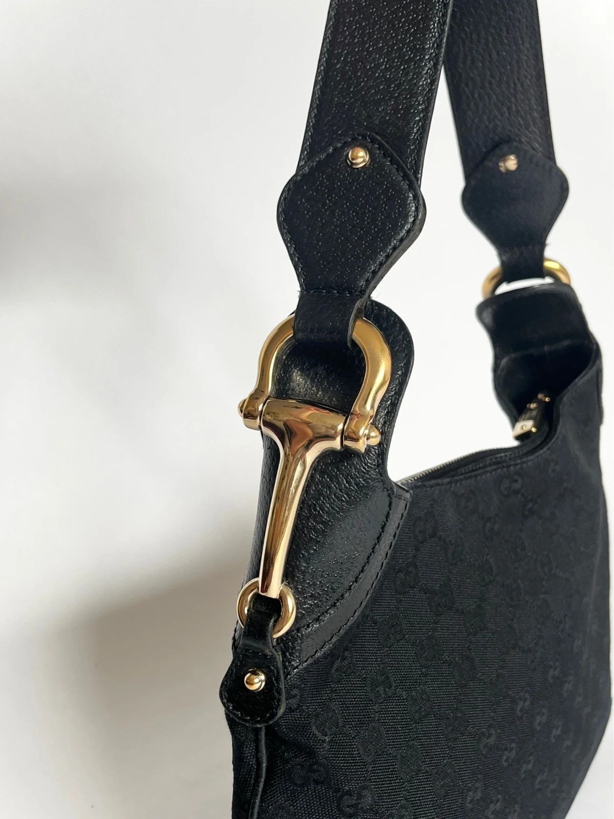 Gucci Gucci GG Emblem Hobo Horsebit Size ONE SIZE - 6 Thumbnail