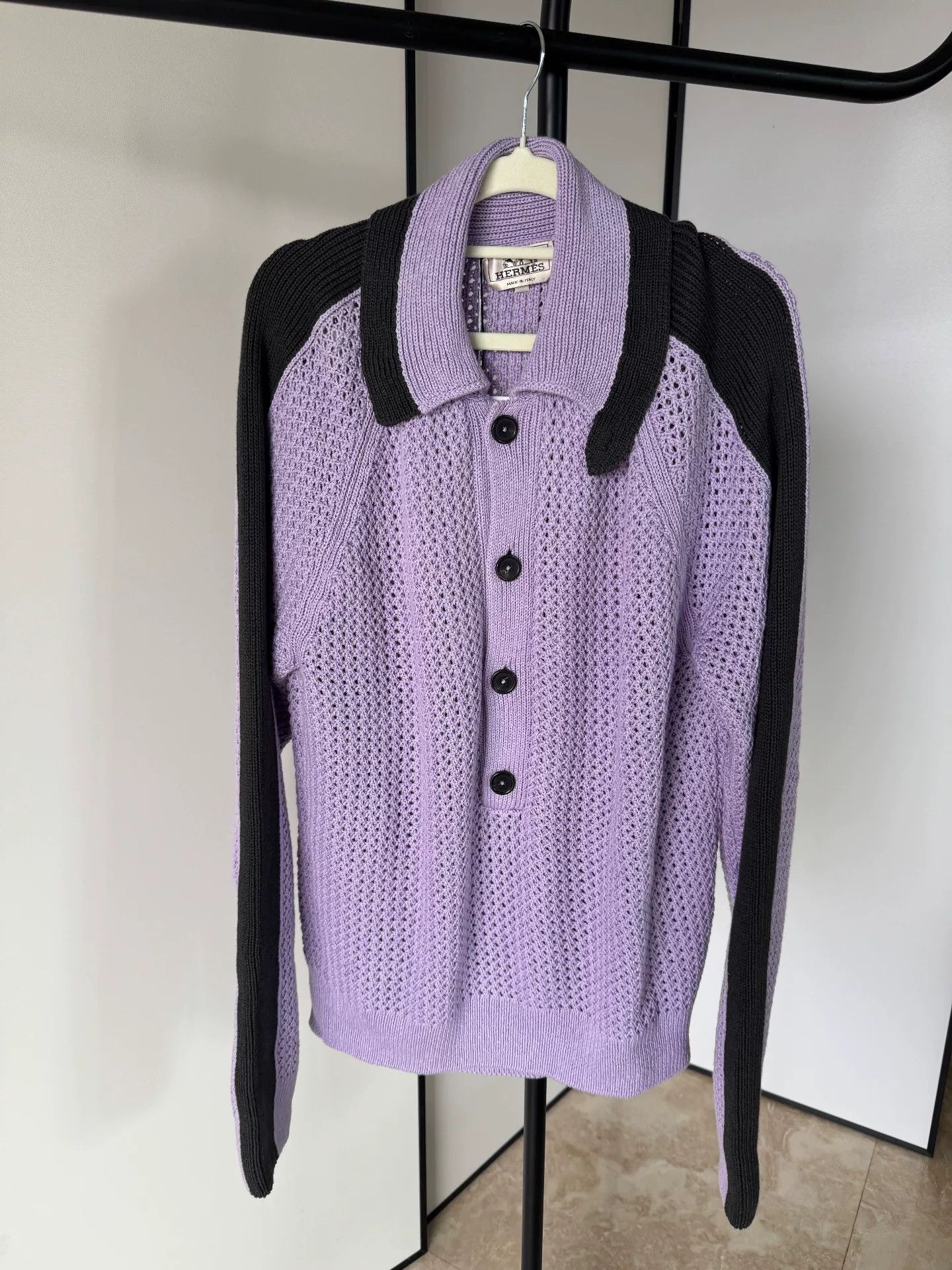 Hermes Hermes Purple Men's Knit Sweater L Size US L / EU 52-54 / 3 - 1 Thumbnail